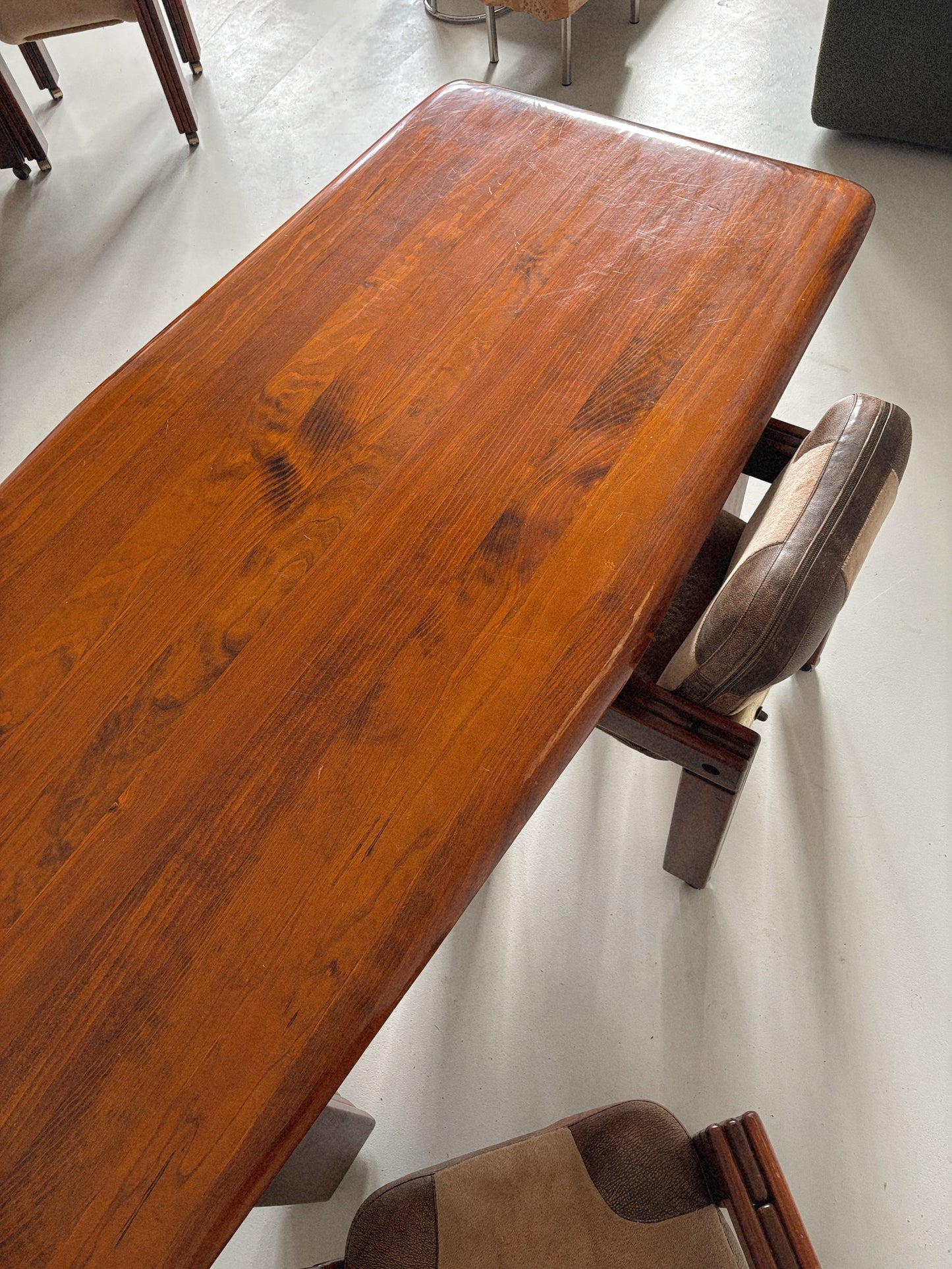 1970s Post + Rail 6 Seat Dining Setting