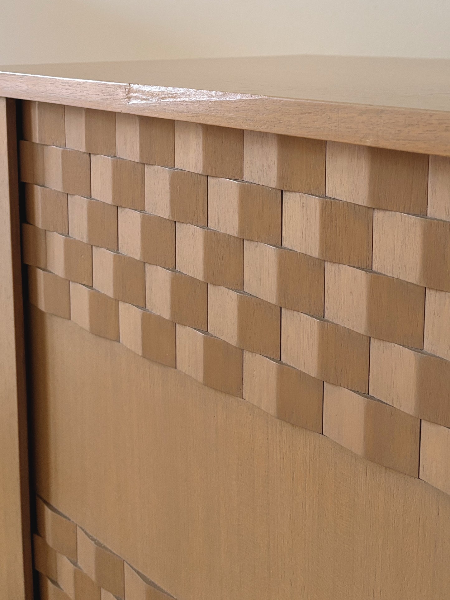 Custom 1980s Textured Sideboard