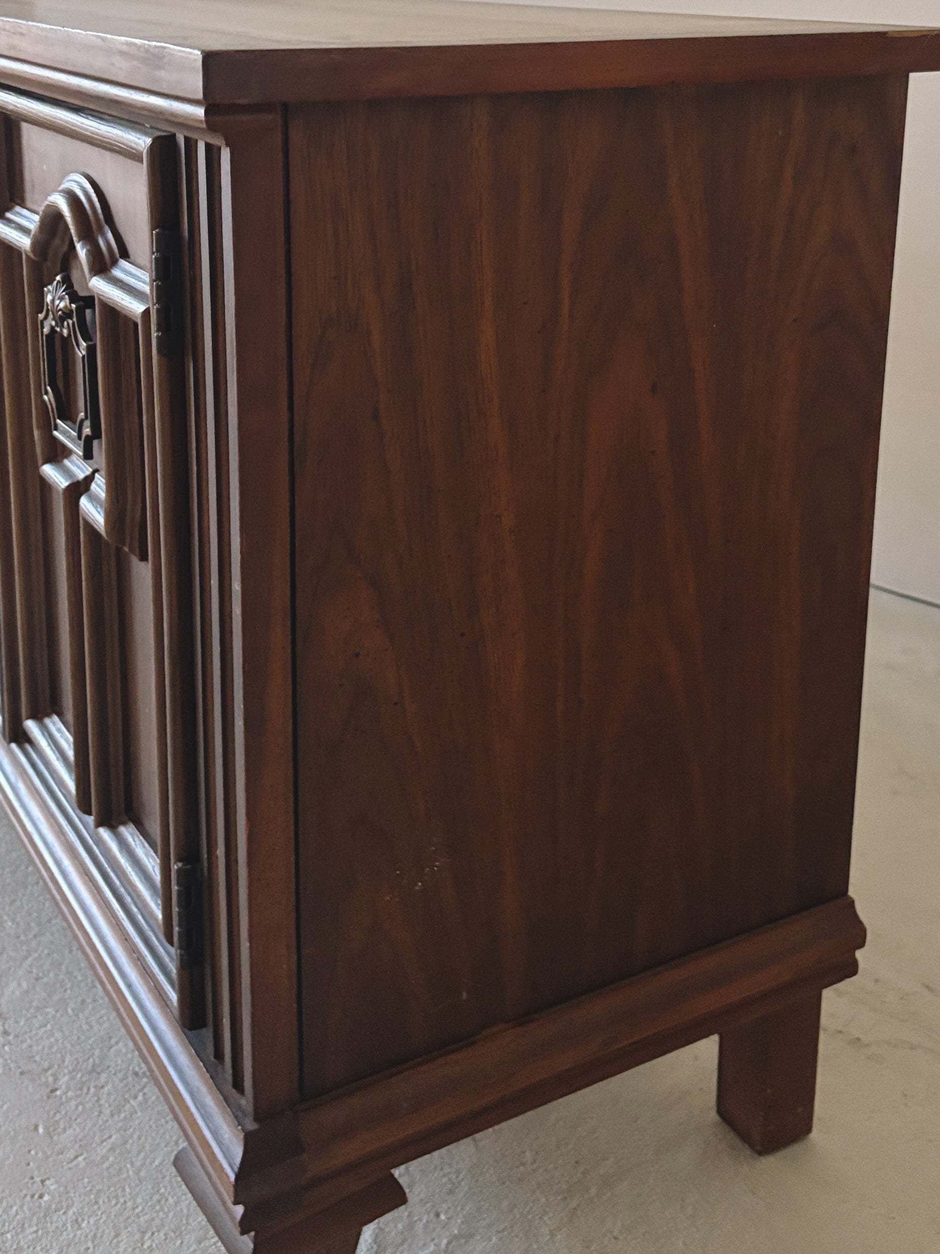 Detailed Brutalist Oak Sideboard
