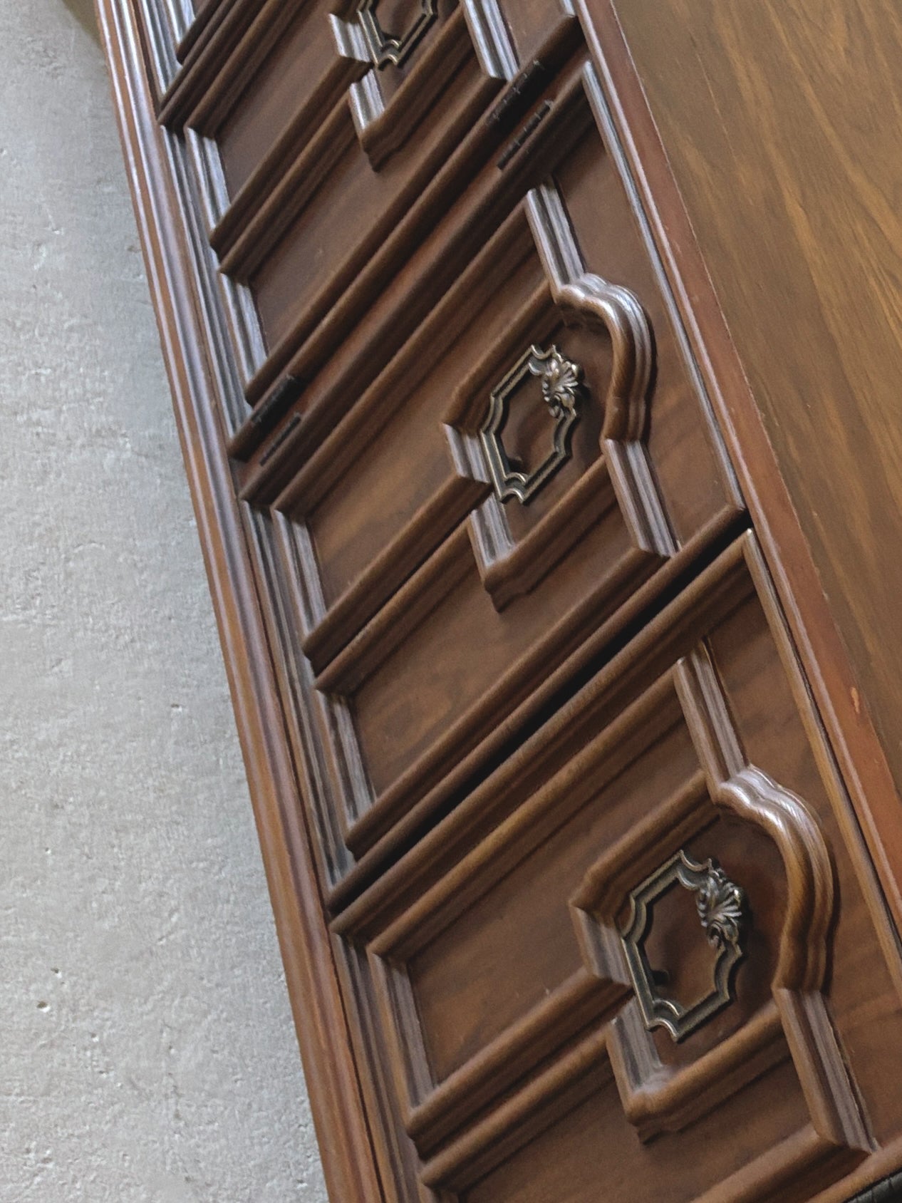 Detailed Brutalist Oak Sideboard