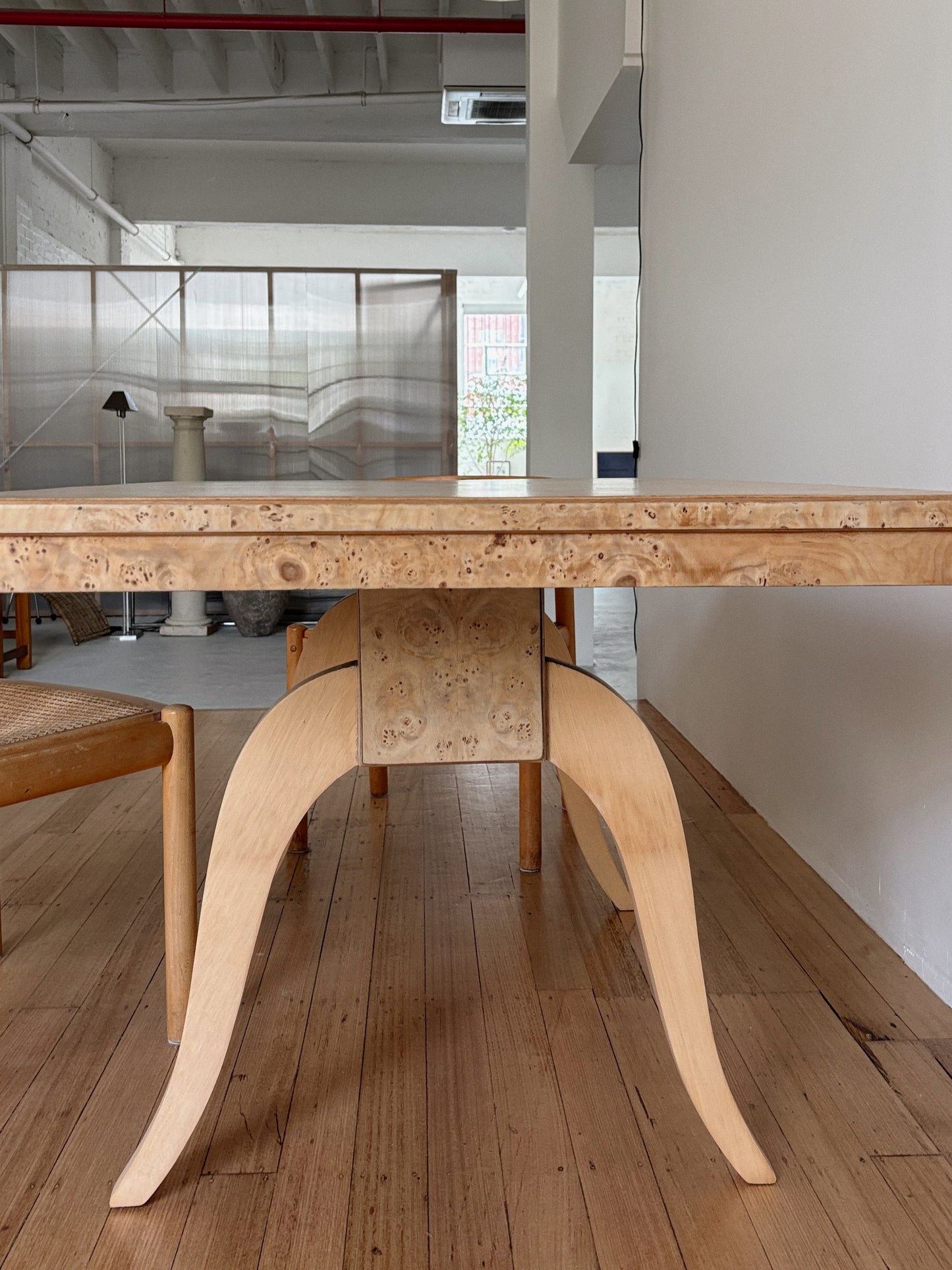 1960s Burl Dining Table