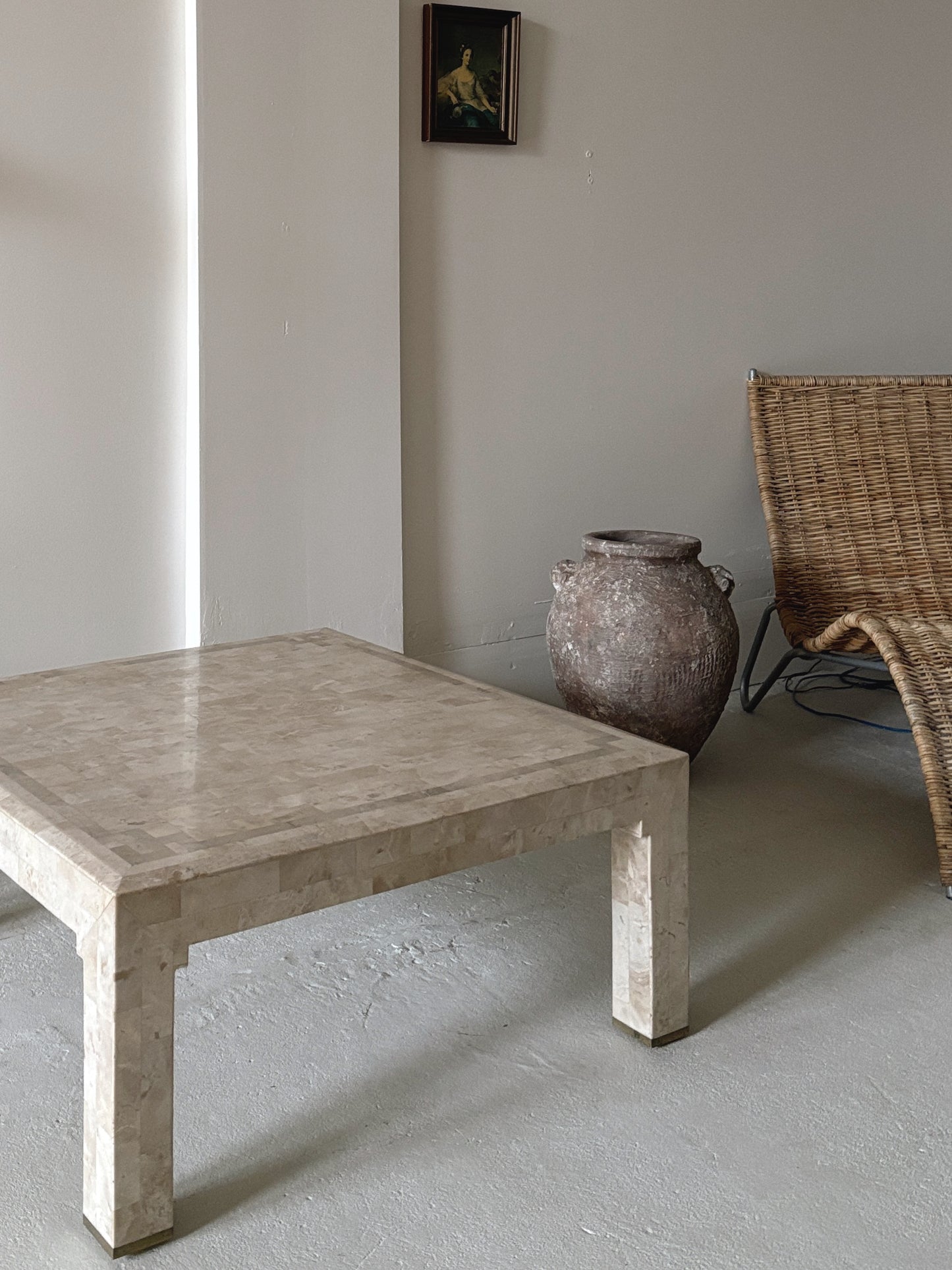 1980s Tessellated Stone Coffee Table