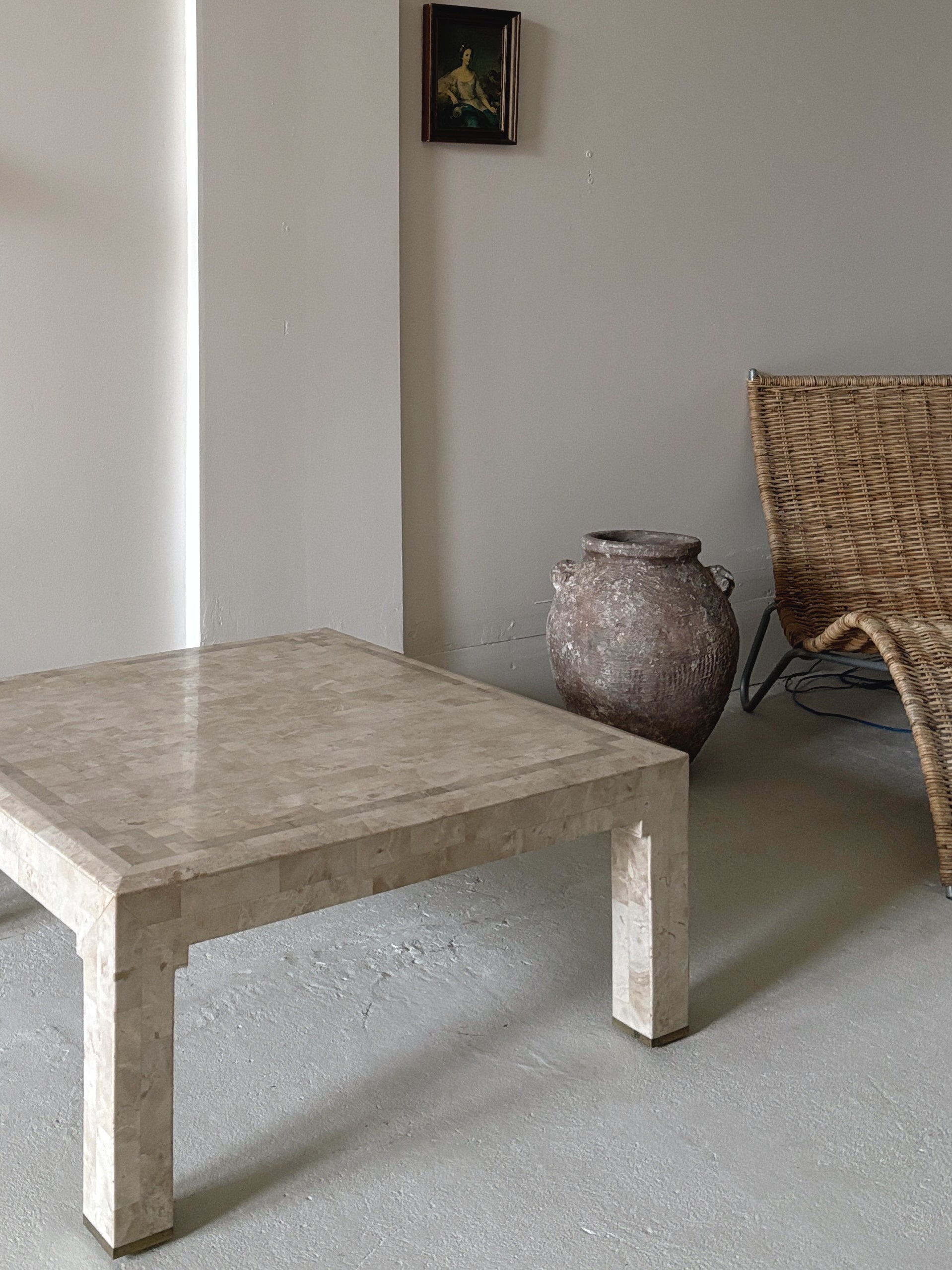1980s Tessellated Stone Coffee Table