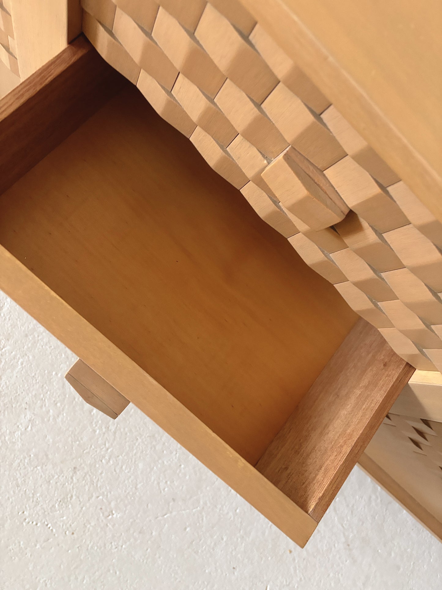 Custom 1980s Textured Sideboard