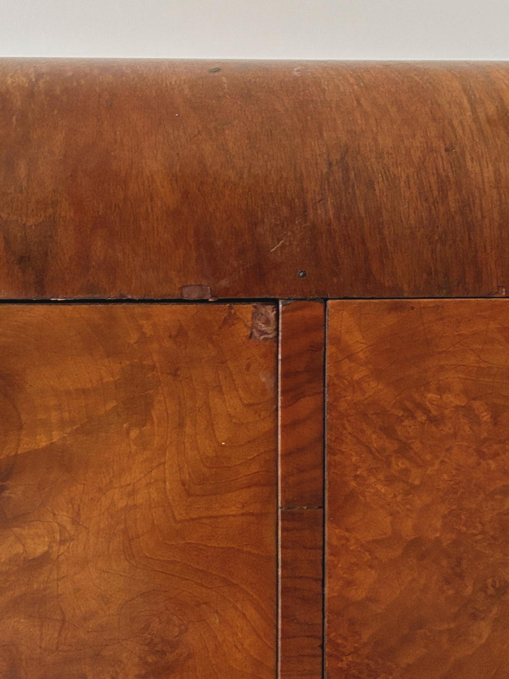 Art deco European Burl Sideboard