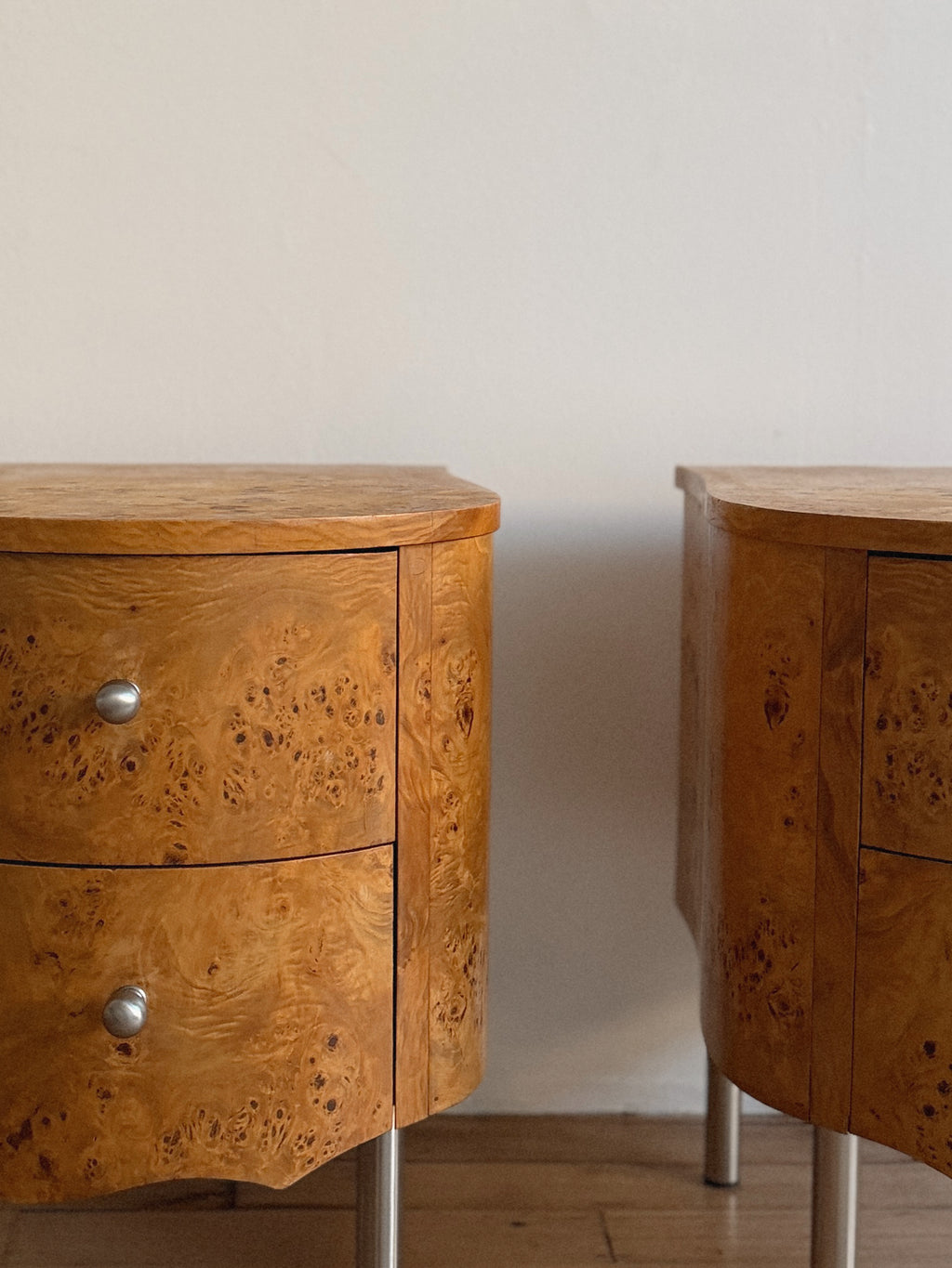 Bespoke Burl Bedside Tables