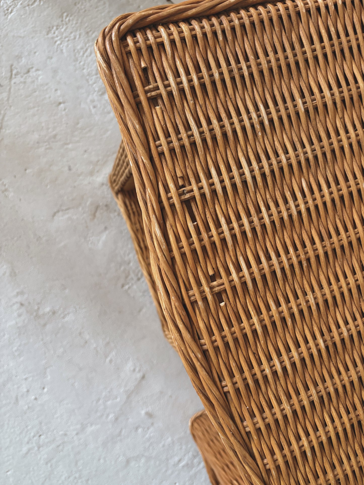 Vintage Rattan Bedside Tables