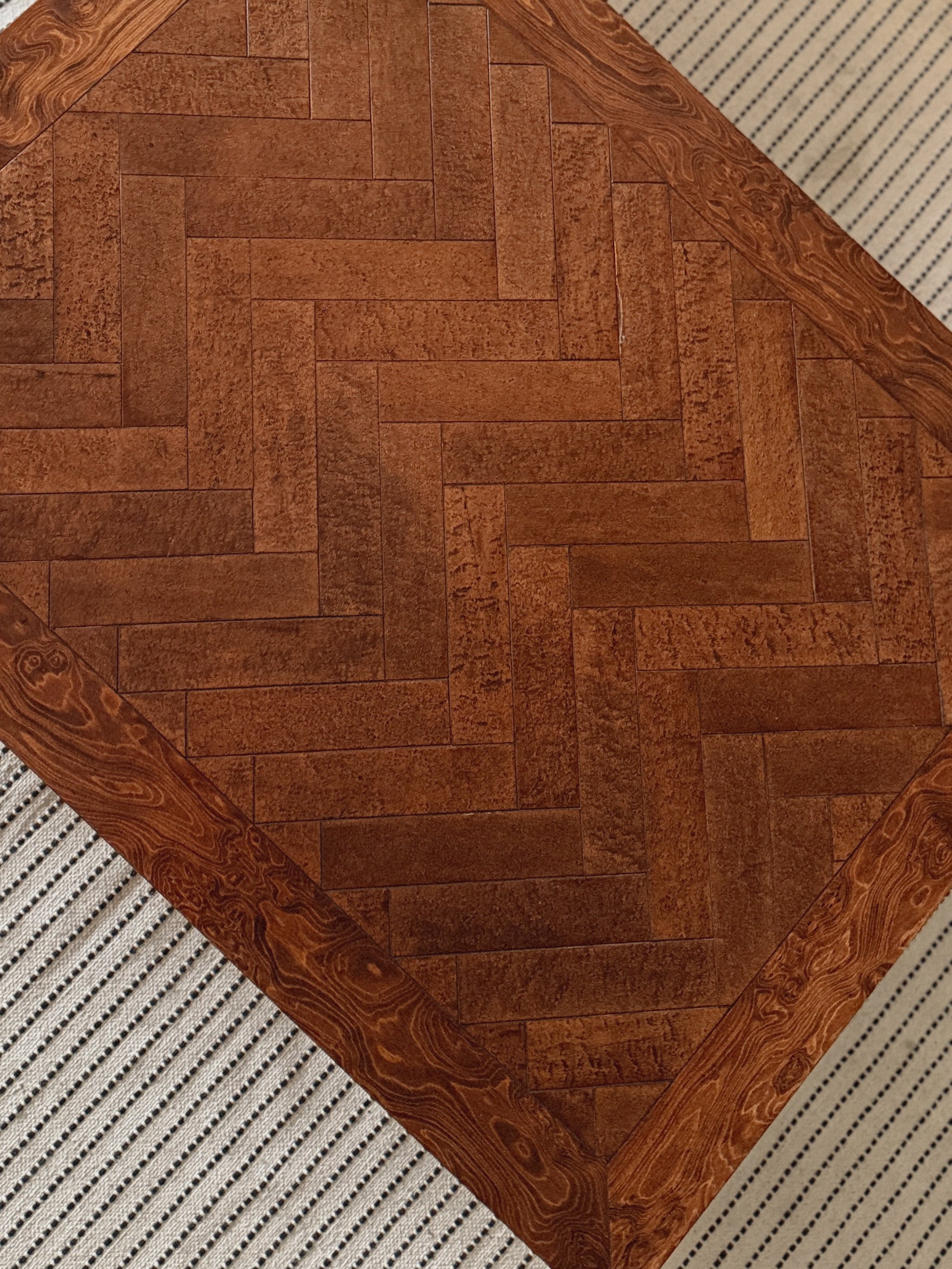Burl Inlay Coffee Table