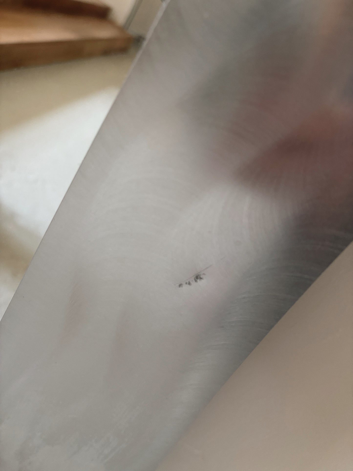 Brushed Aluminium Wavy Mirror