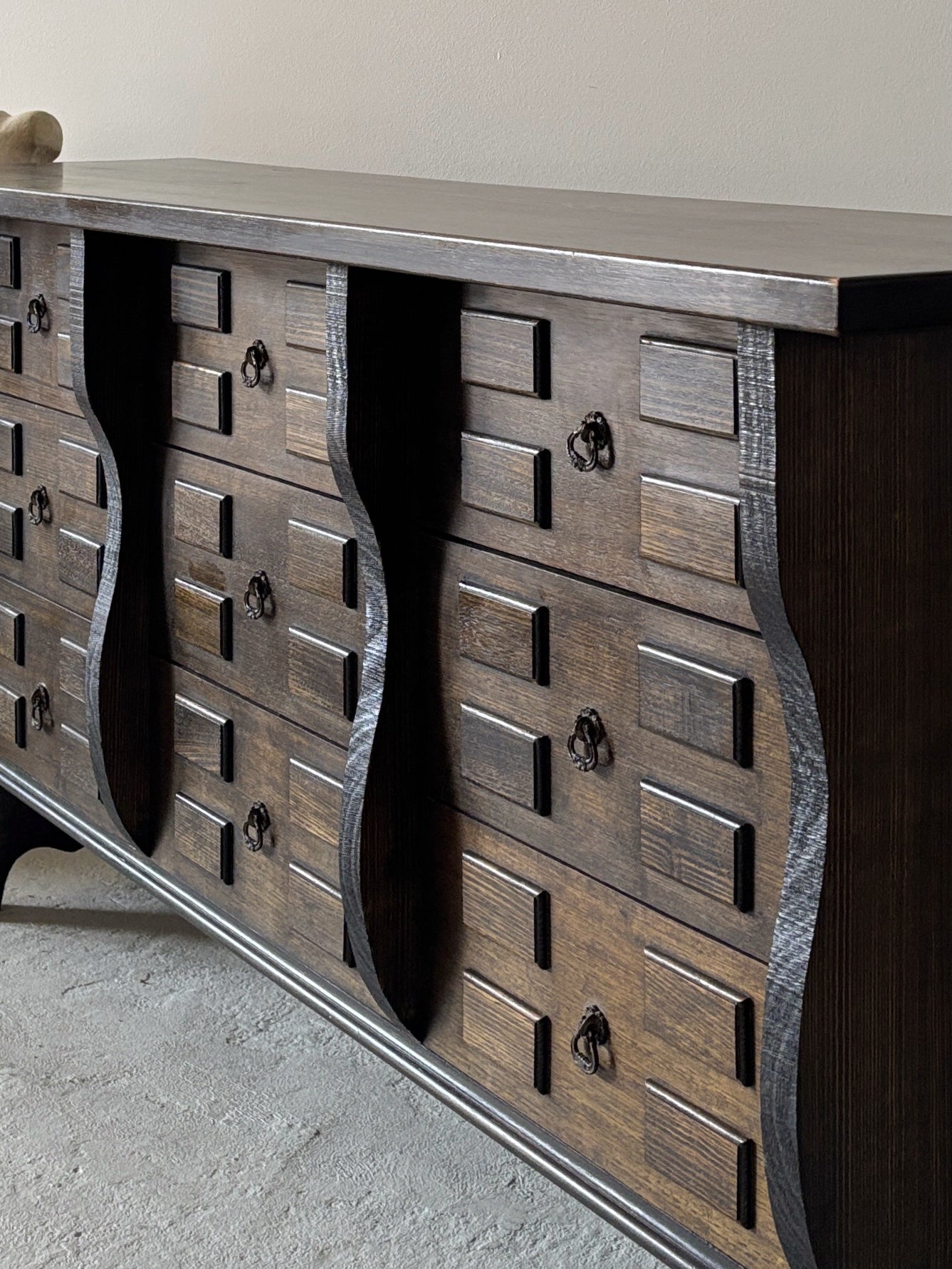 9 Drawer Brutalist Sideboard