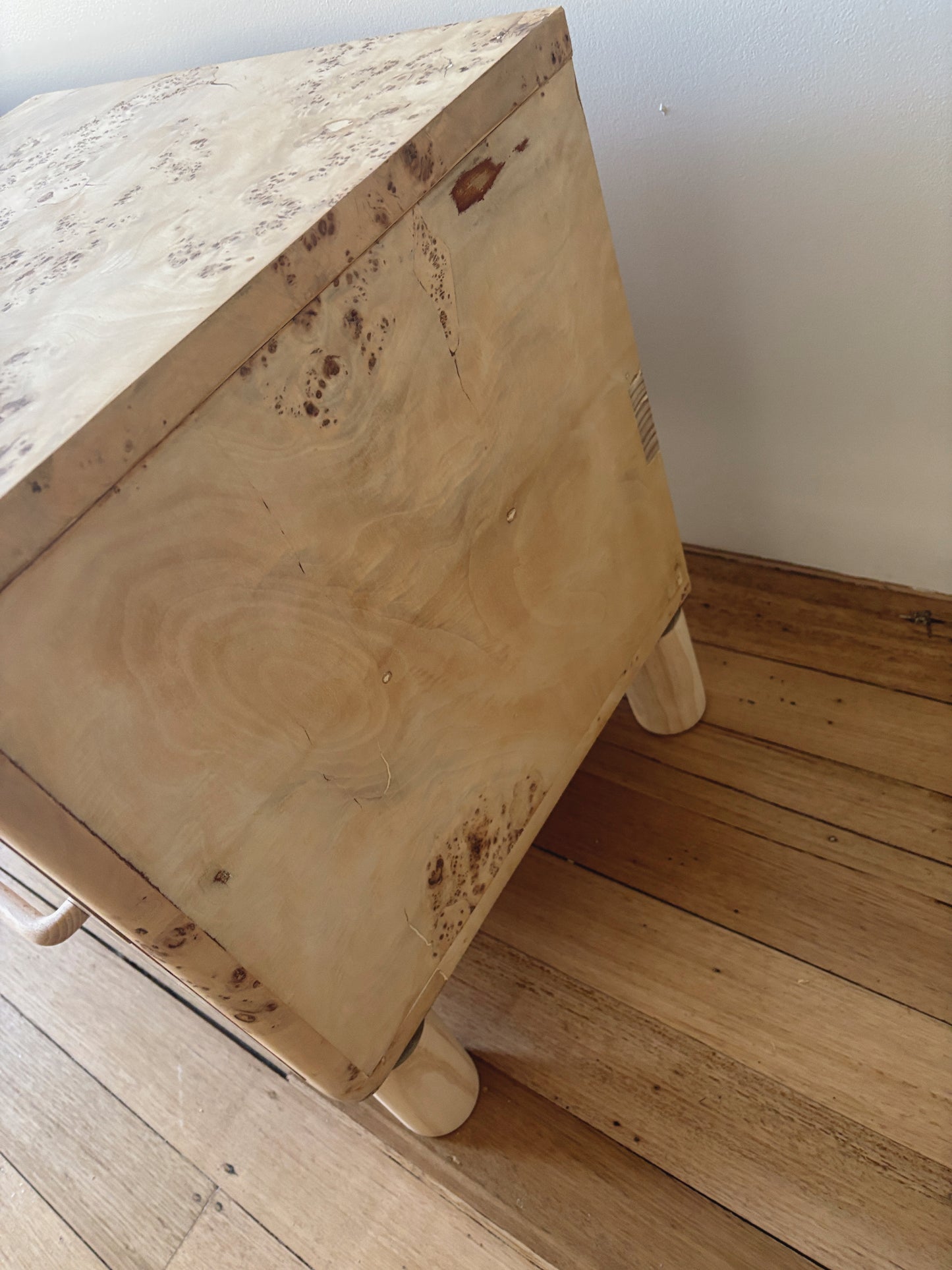 Light Burl bedside tables