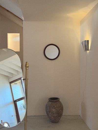 Round Bamboo Mirror