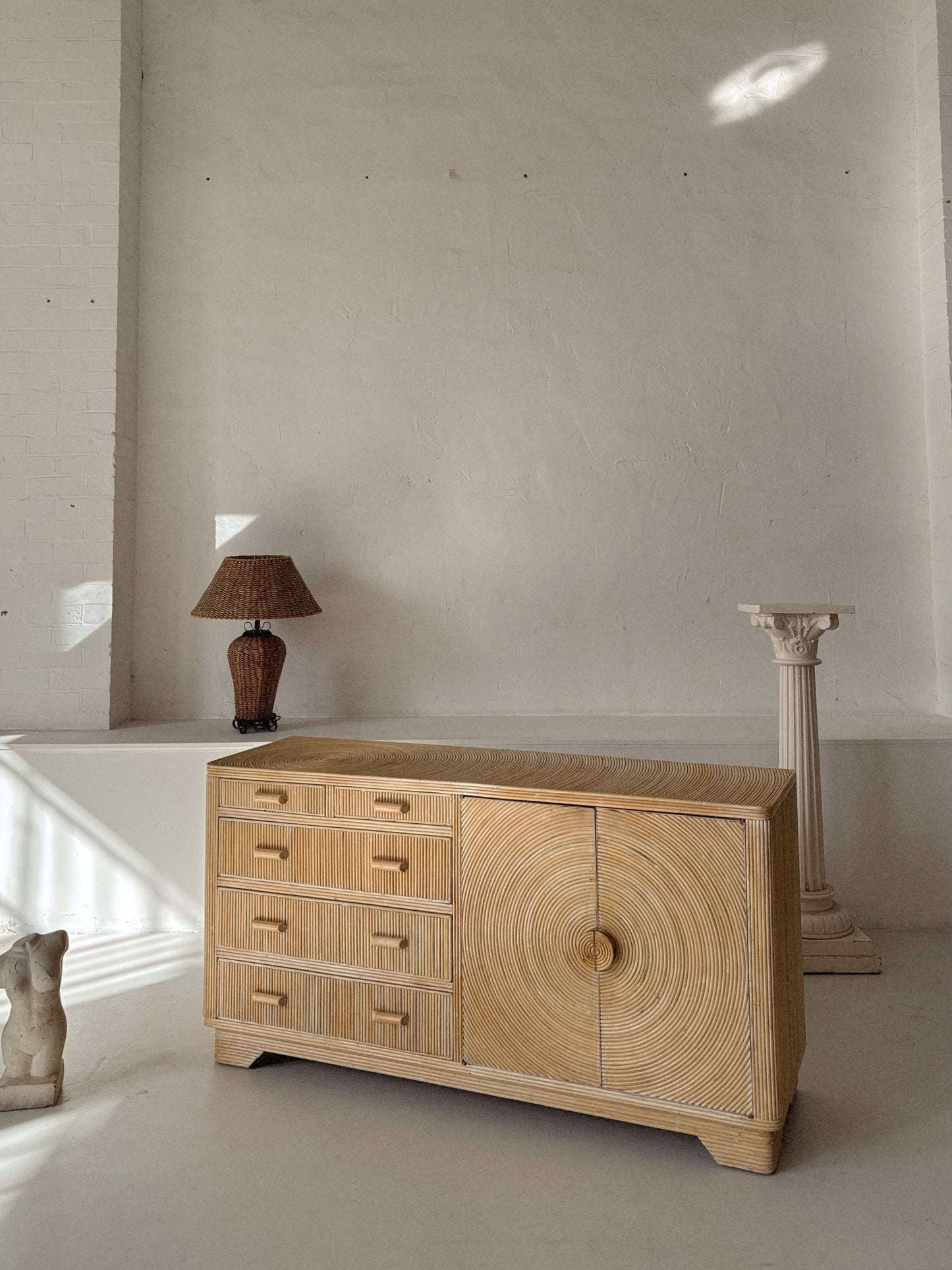 Vintage Bamboo Sideboard