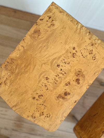 Wave Front Burl Bedside Tables