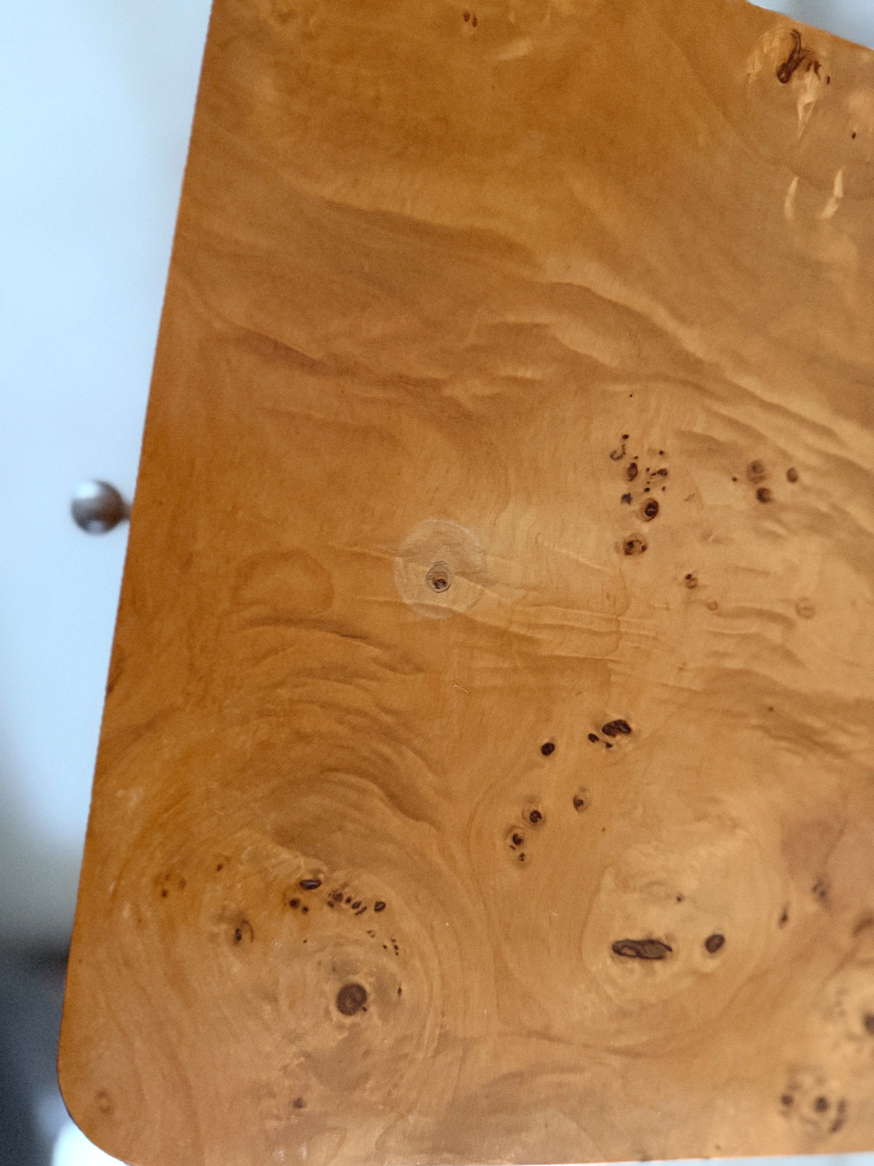 One Drawer Burl Bedside Tables