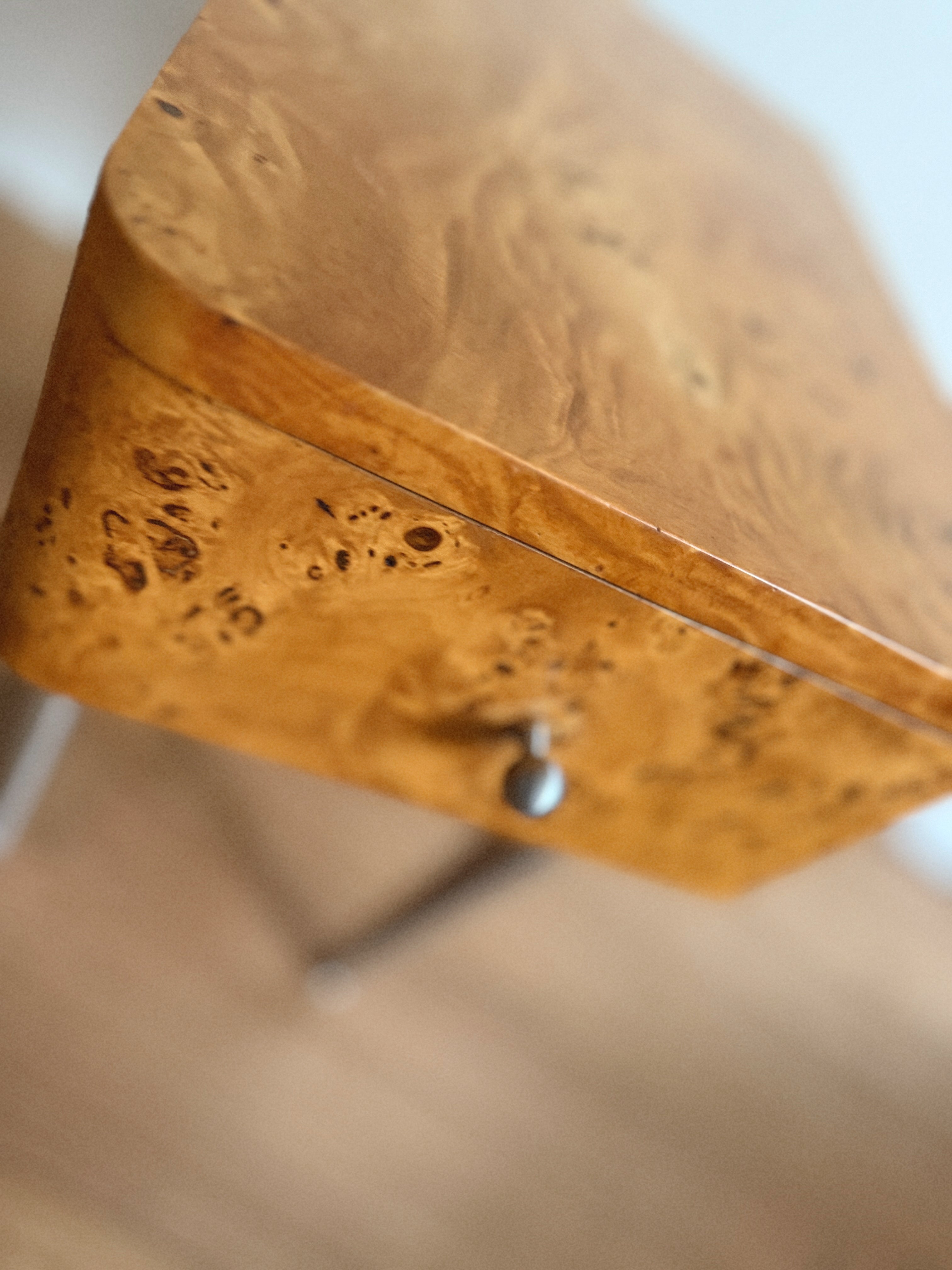 One Drawer Burl Bedside Tables