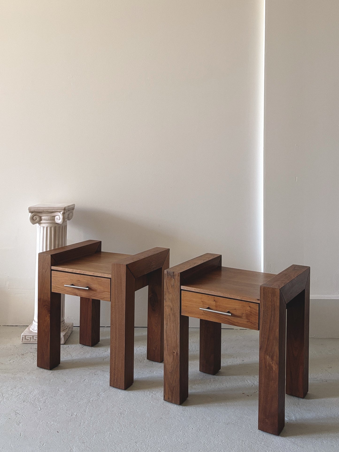 Chunky 1990s Bedside Tables