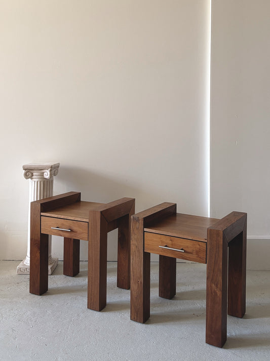 Chunky 1990s Bedside Tables