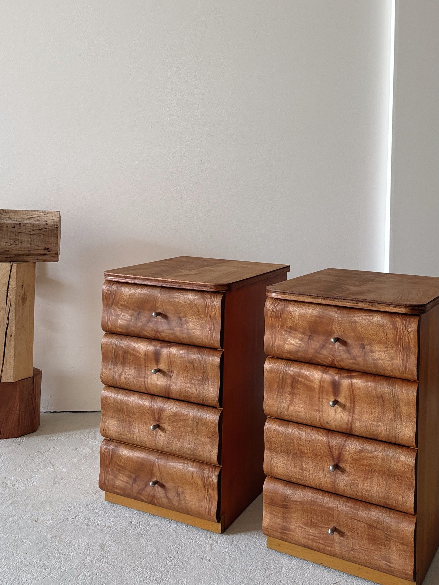 Wave Front Bedside Tables