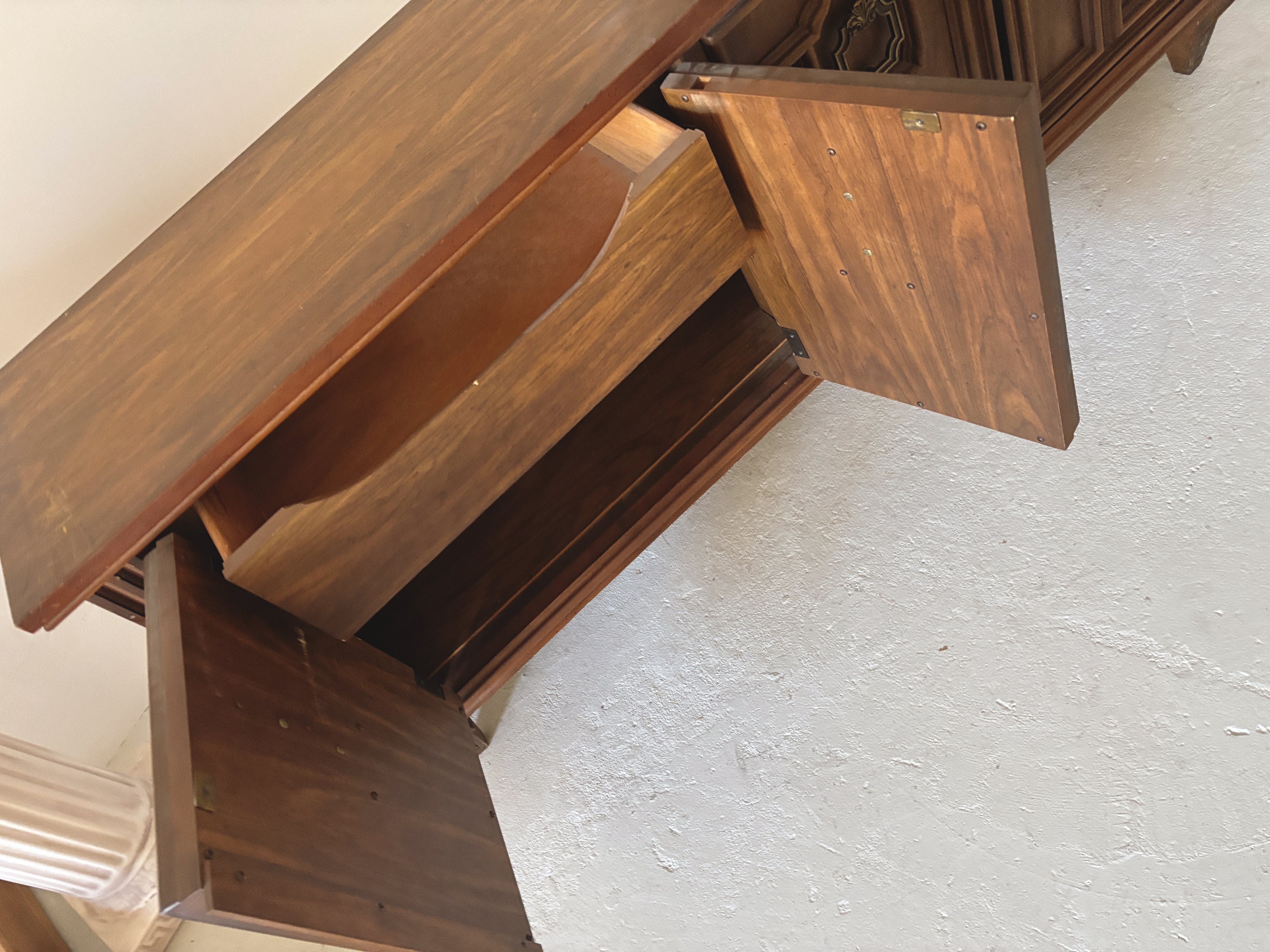 Detailed Brutalist Oak Sideboard