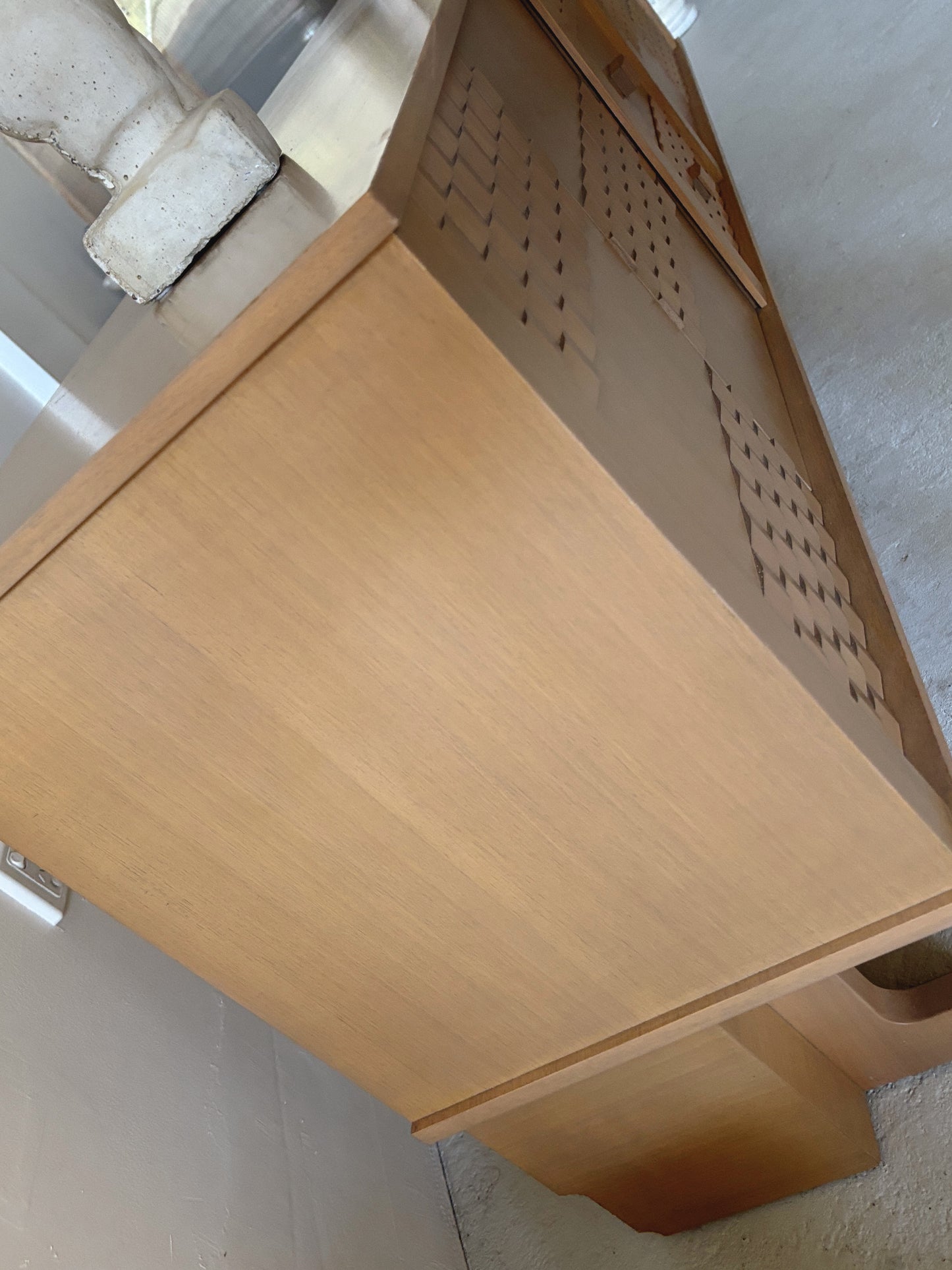 Custom 1980s Textured Sideboard