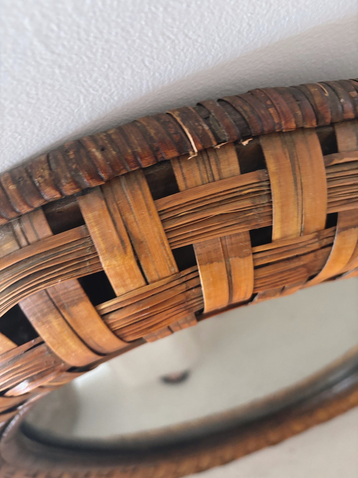Vintage Woven Mirror