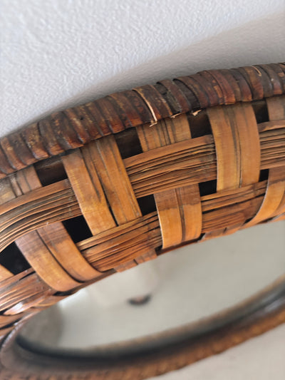 Vintage Woven Mirror
