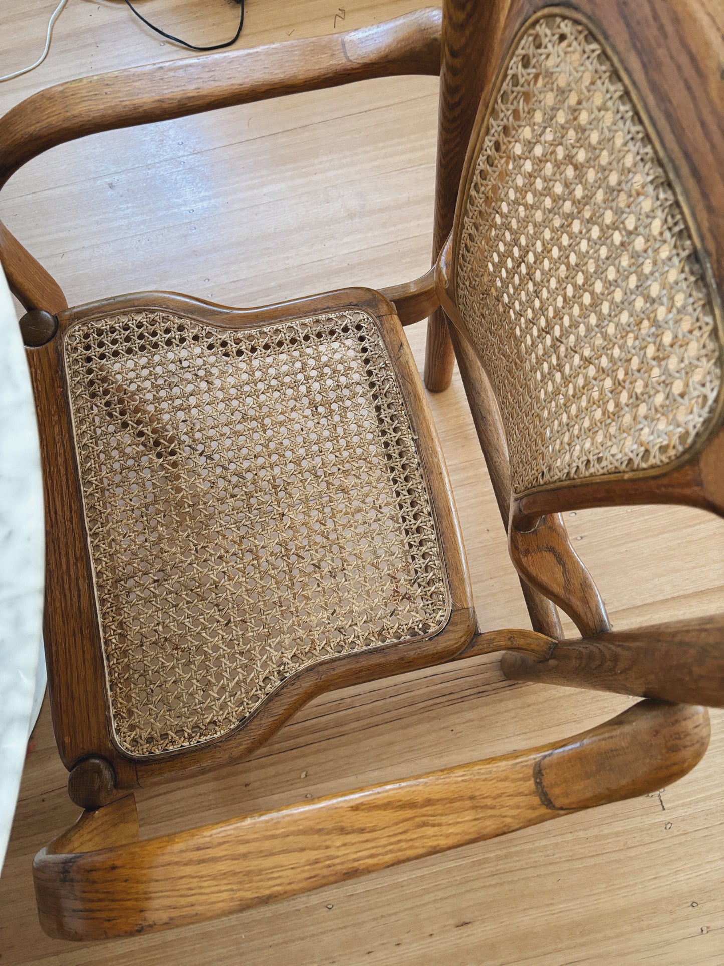 Set 6 Rattan Bentwood Chairs