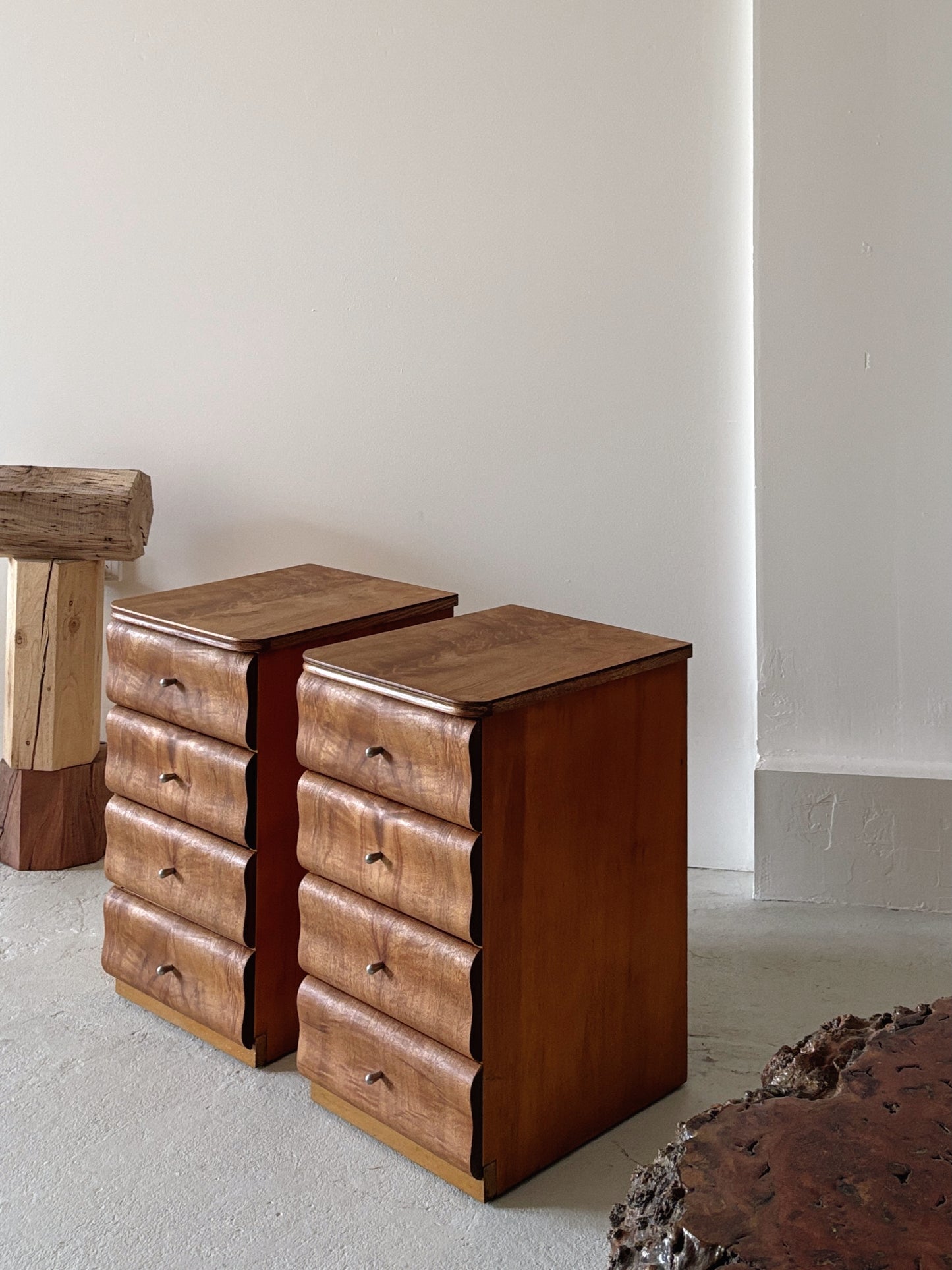 Wave Front Bedside Tables