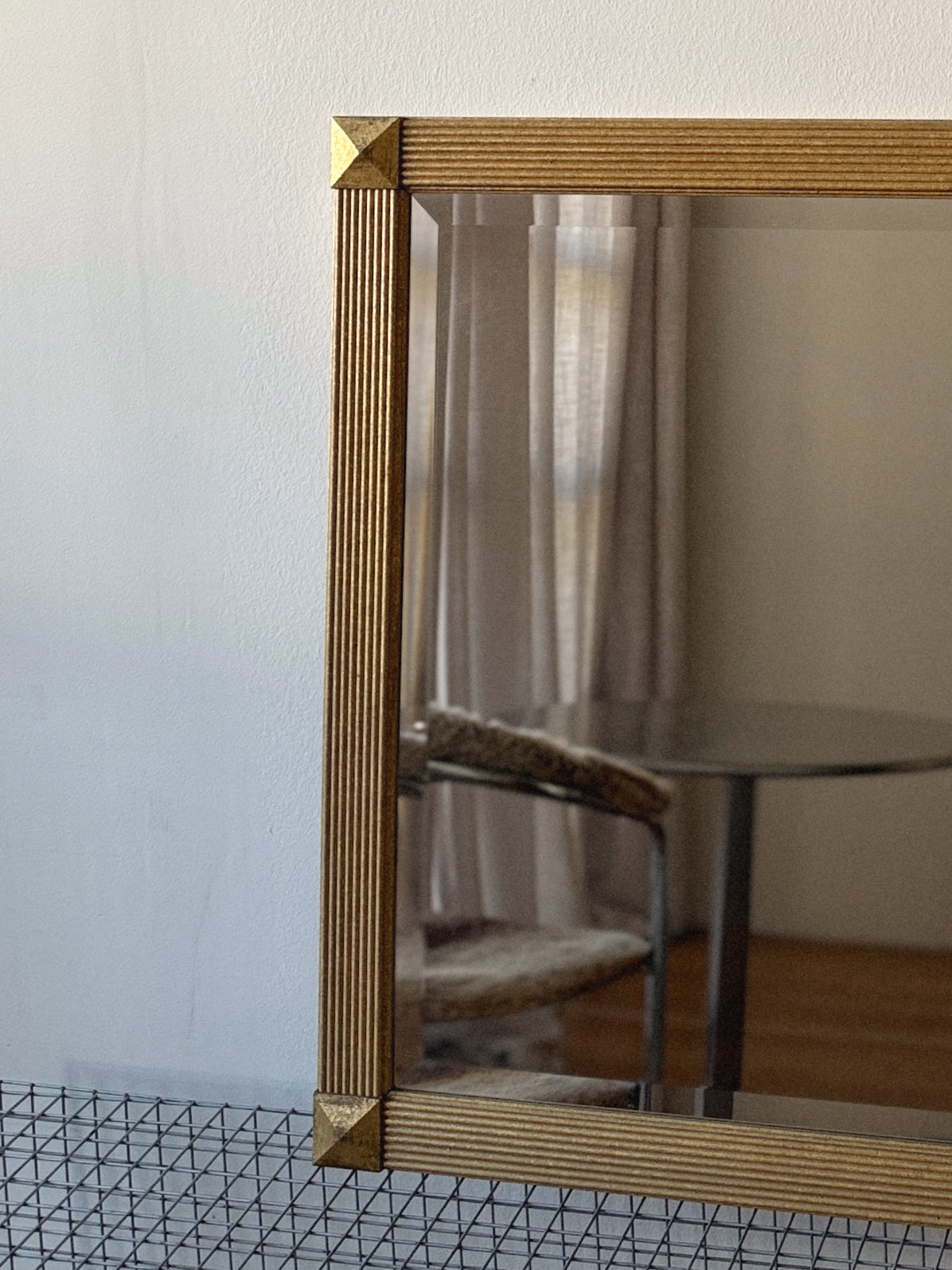 Gold Framed Square Mirror