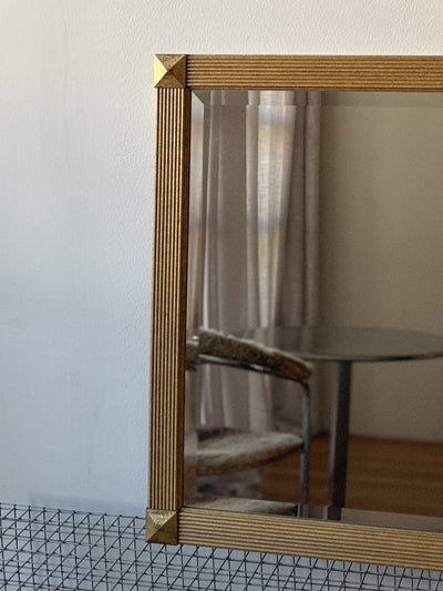 Gold Framed Square Mirror