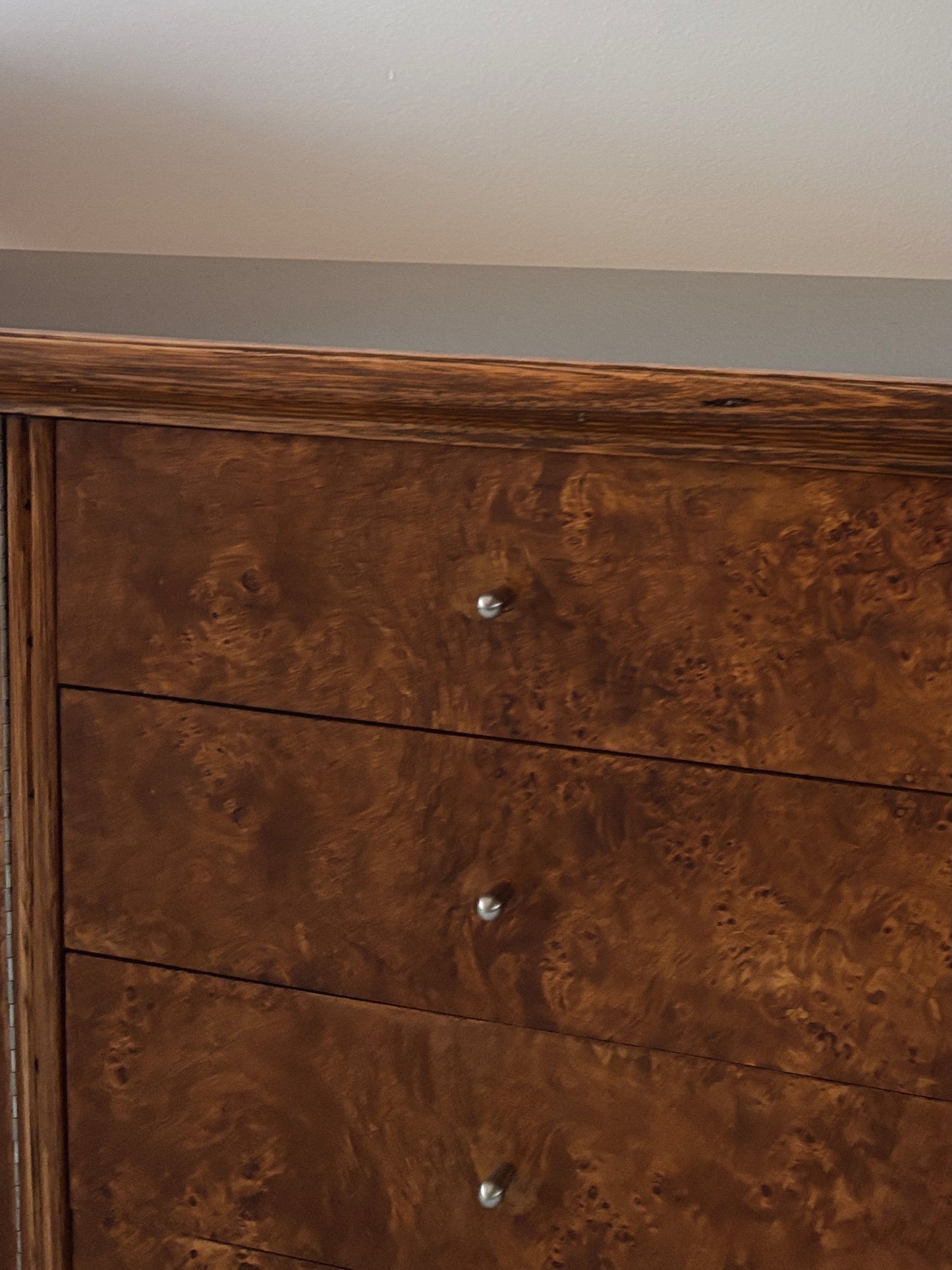 Mid Century Burl Sideboard