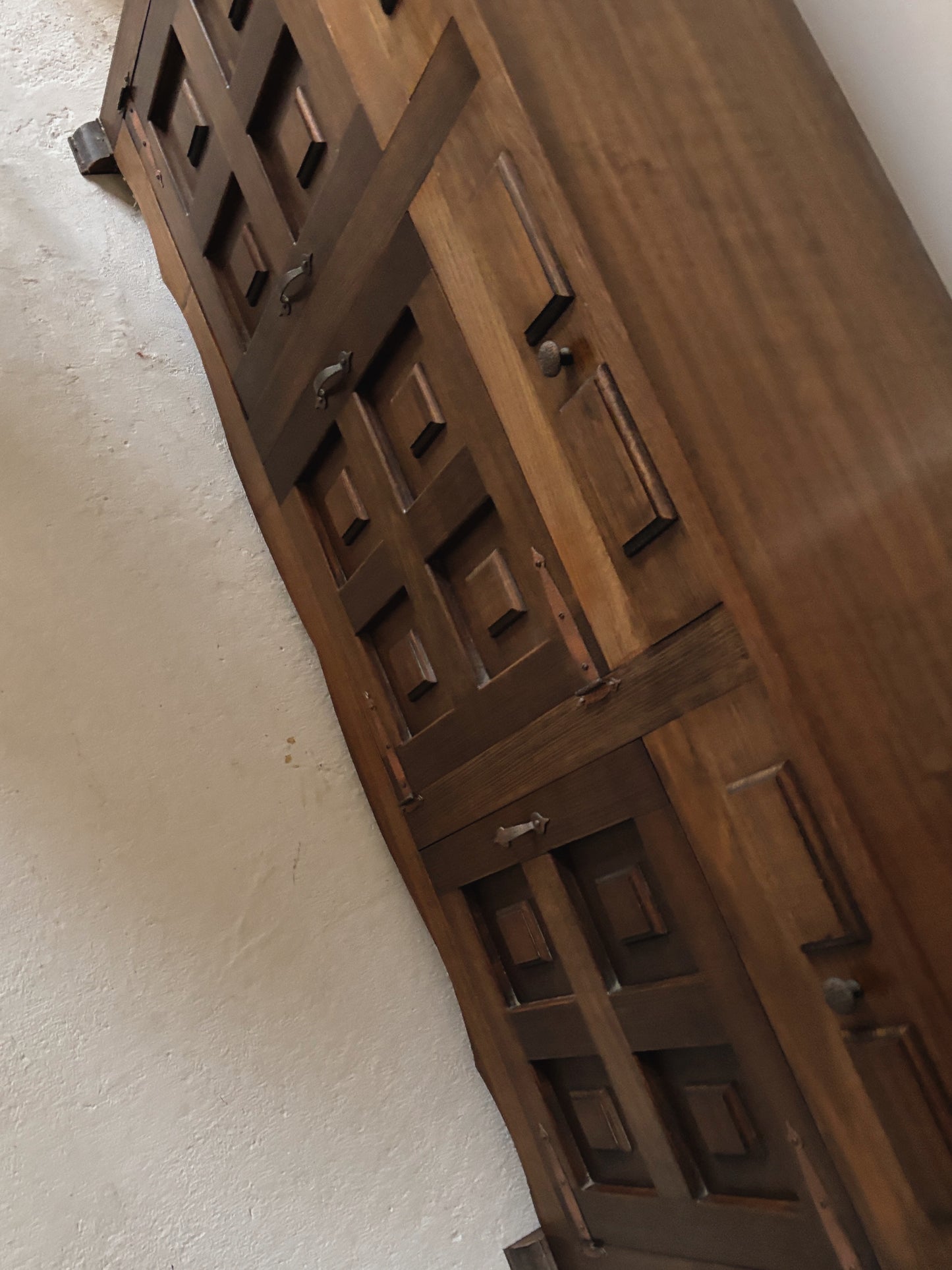 1970s Brutalist Walnut Sideboard