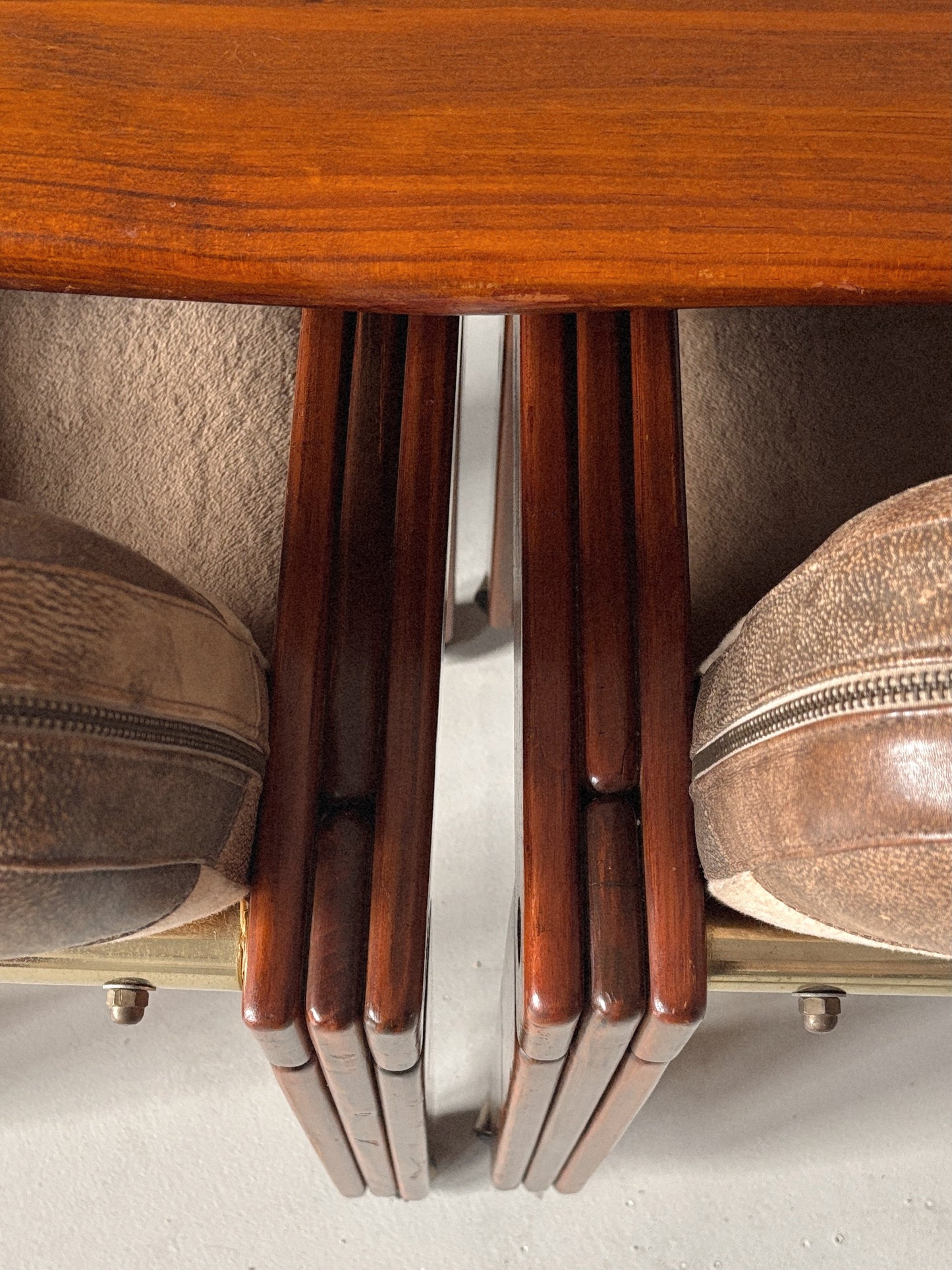 1970s Post + Rail 6 Seat Dining Setting