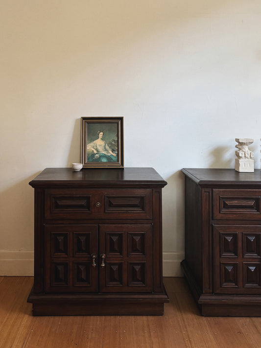 1970s Brutalist Bedside Tables