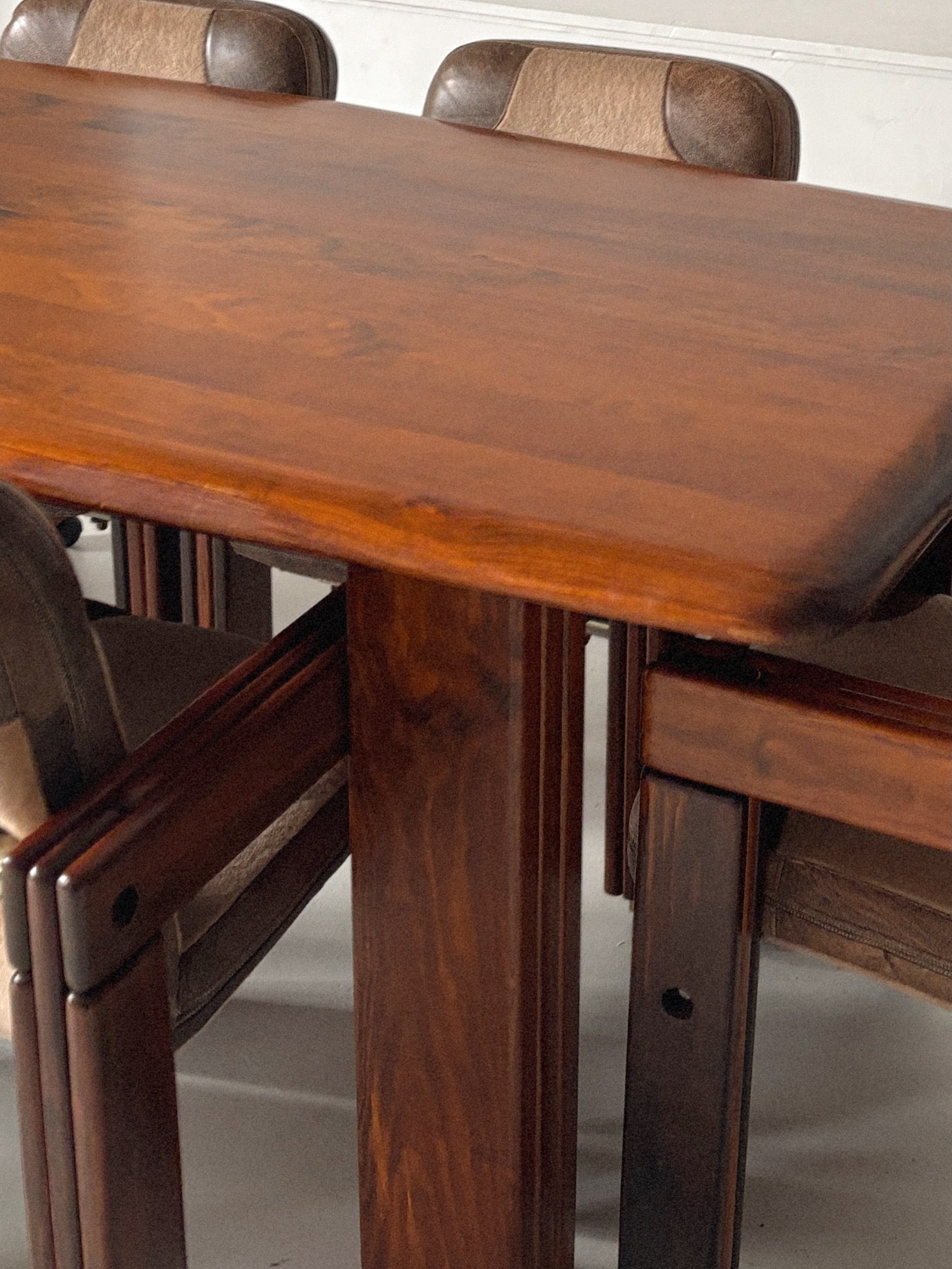 1970s Post + Rail 6 Seat Dining Setting