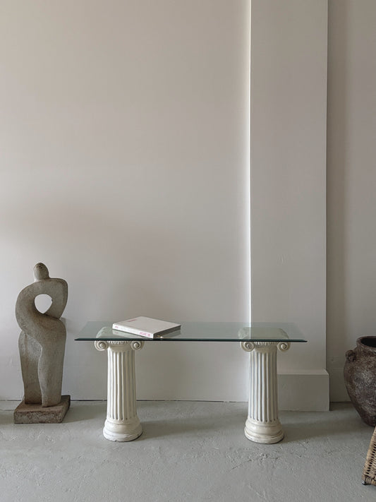 Post Mod Column Console Table