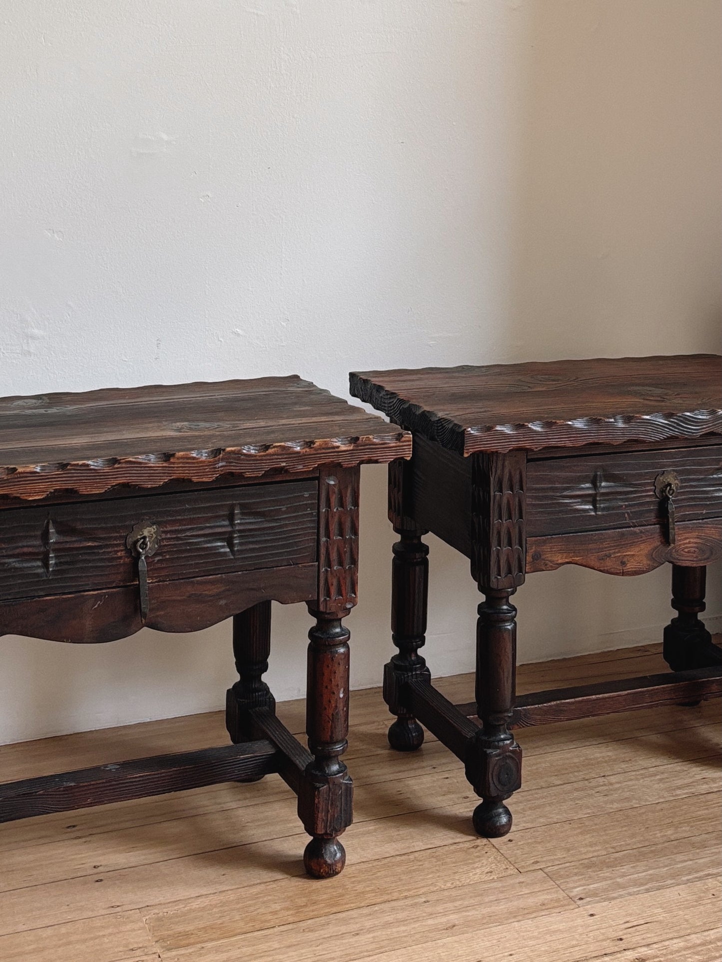 Spanish Brutalist Bedside Tables