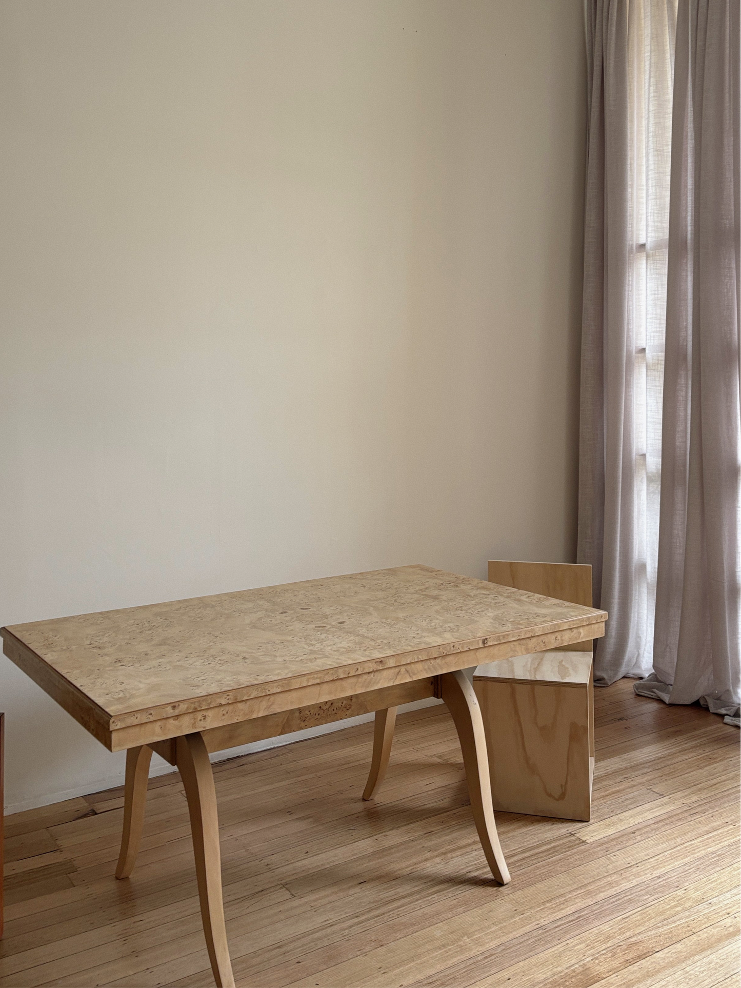 1960s Burl Dining Table