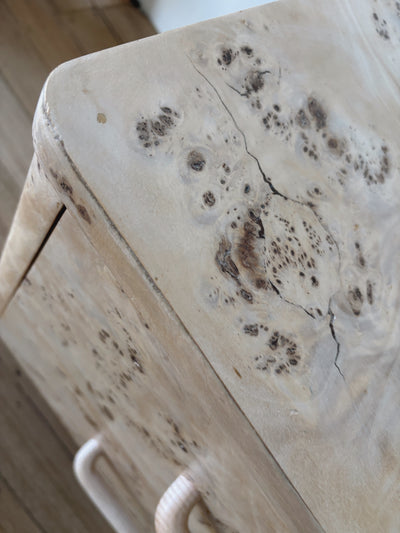 Light Burl bedside tables