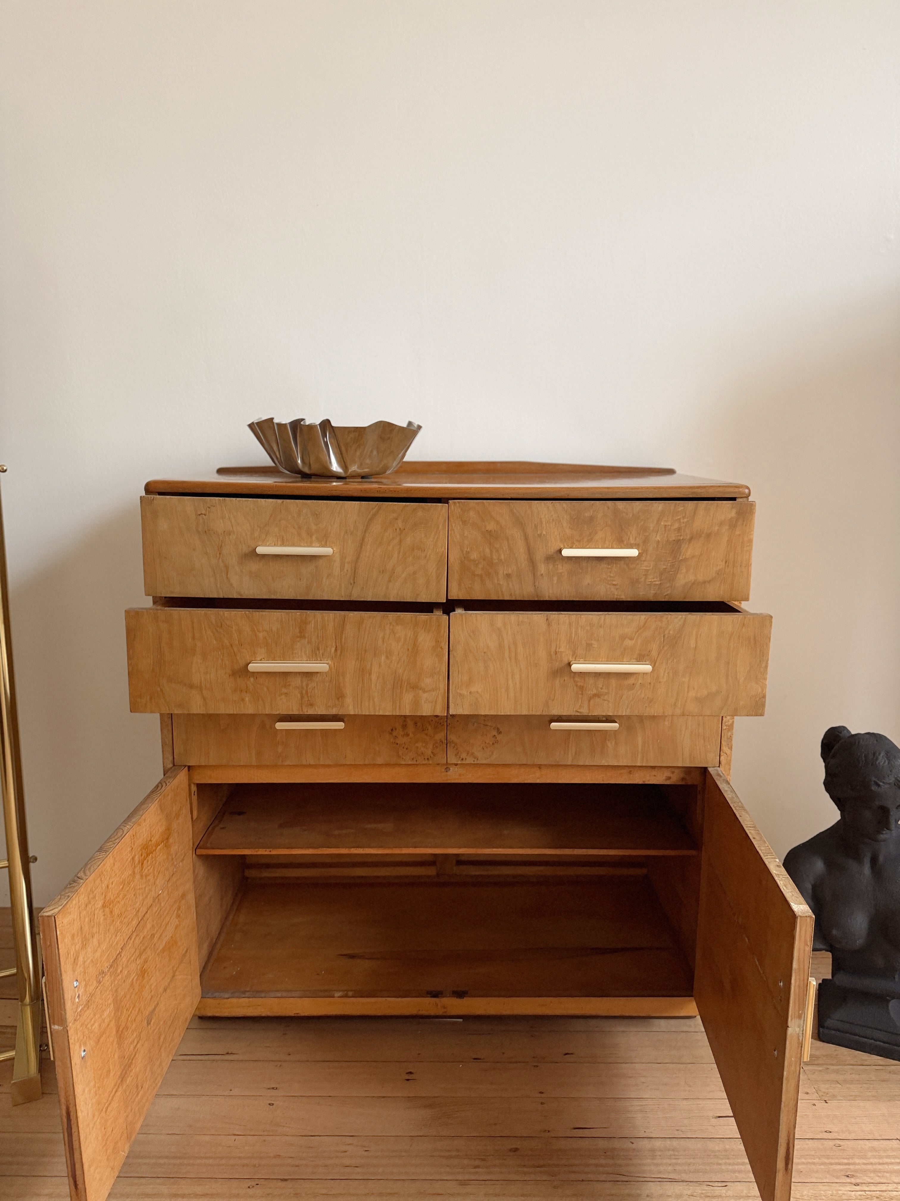 Tall Burl Sideboard