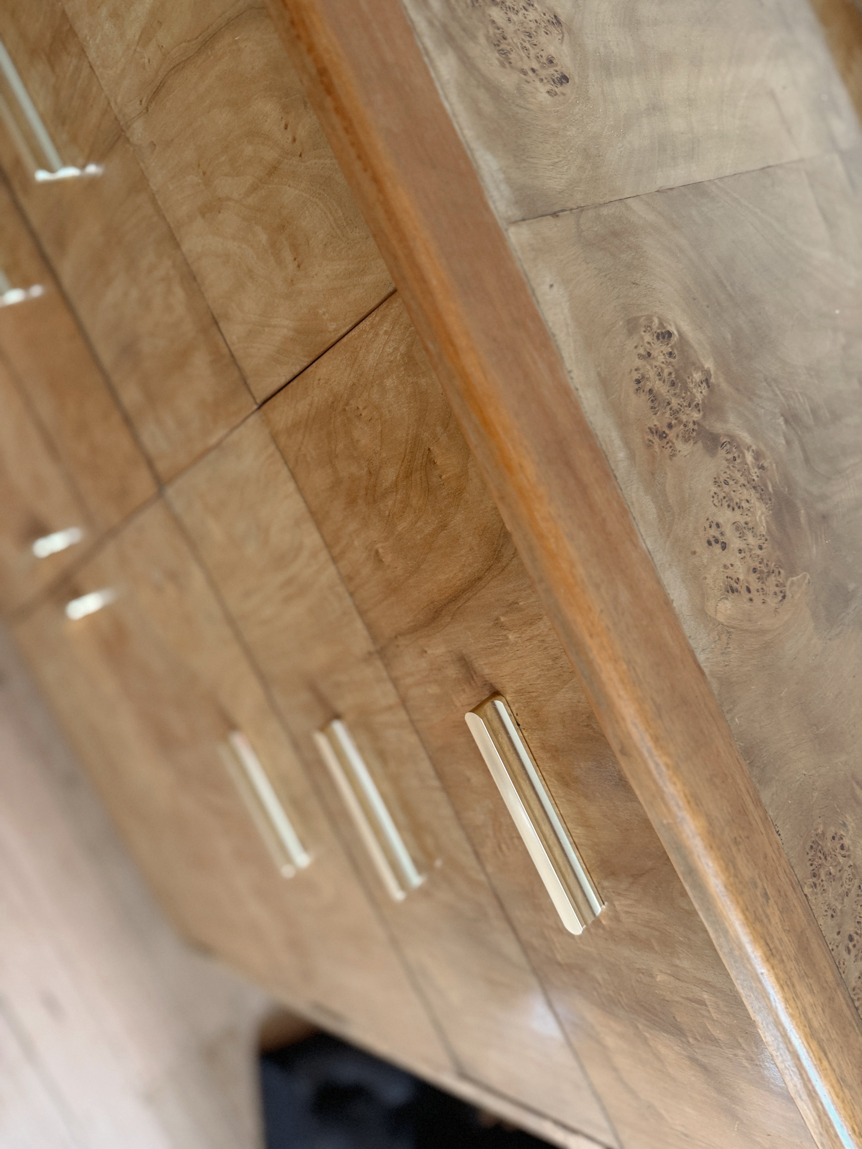 Tall Burl Sideboard