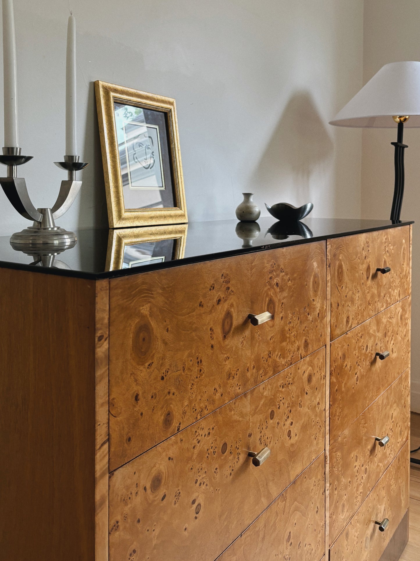 1960s Burlwood Sideboard