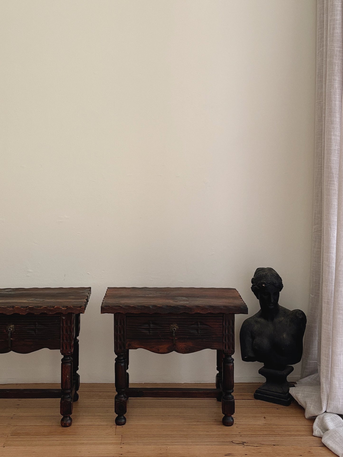 Spanish Brutalist Bedside Tables