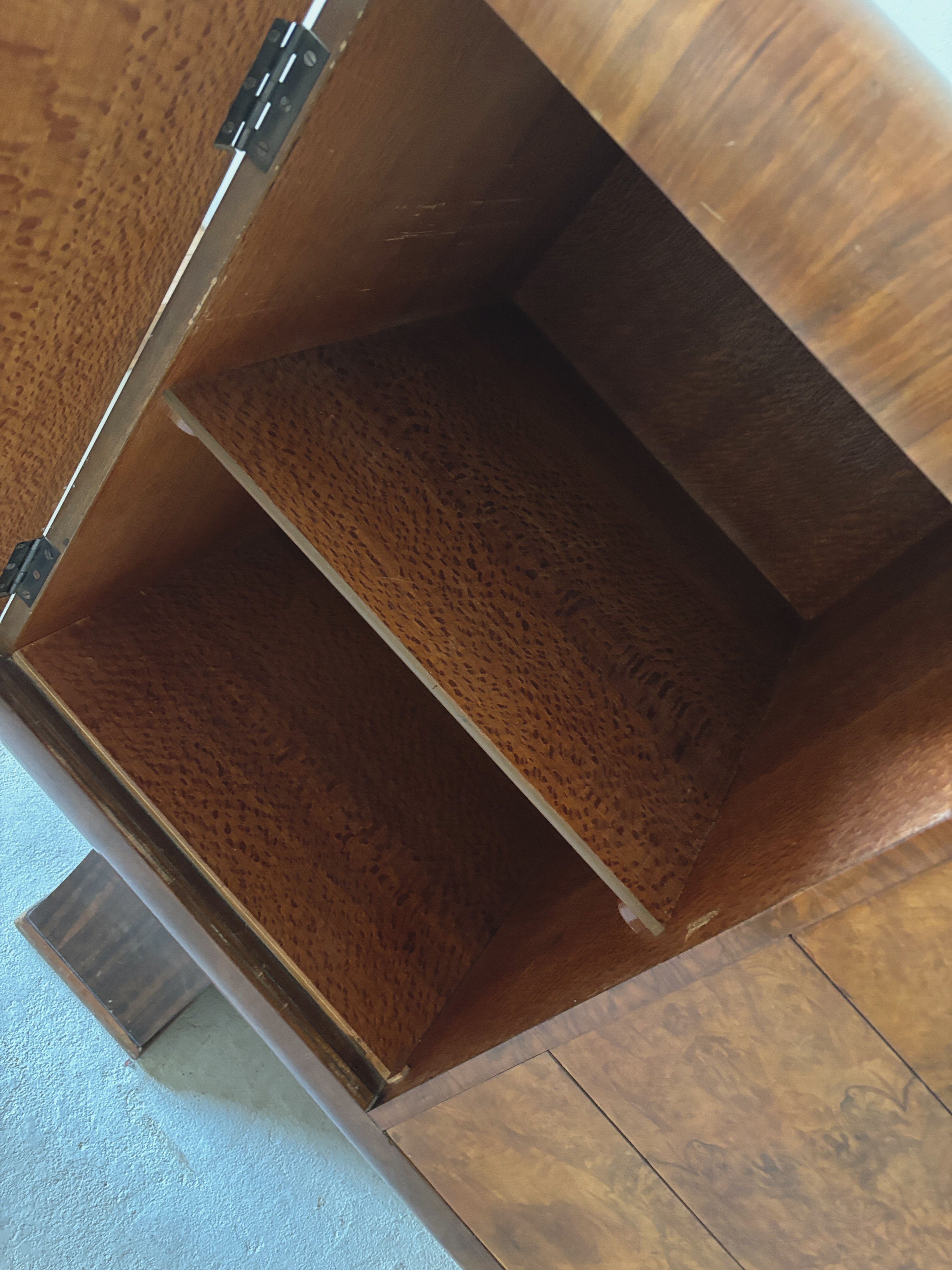 Art deco European Burl Sideboard