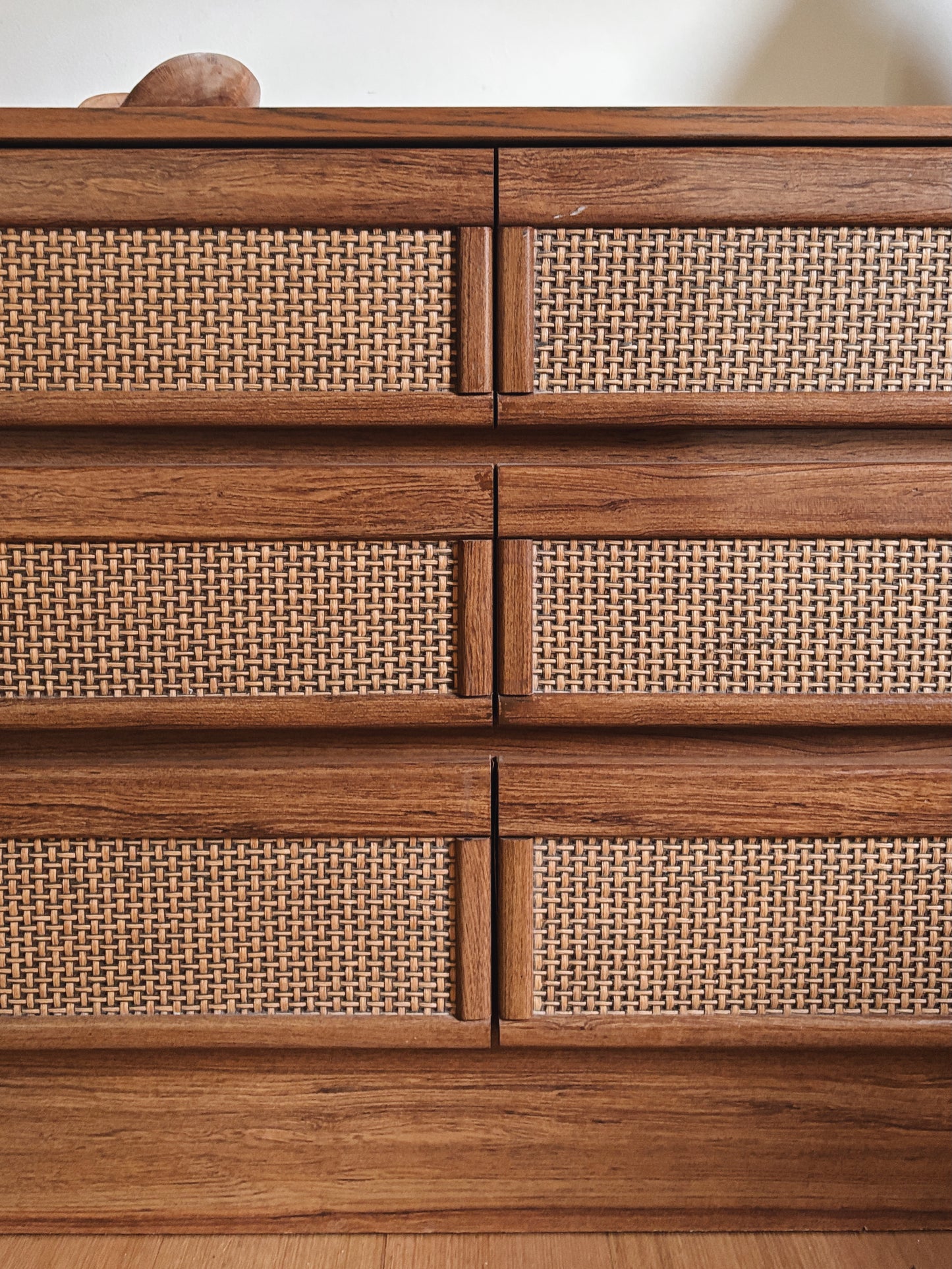 Vintage Rattan Drawers