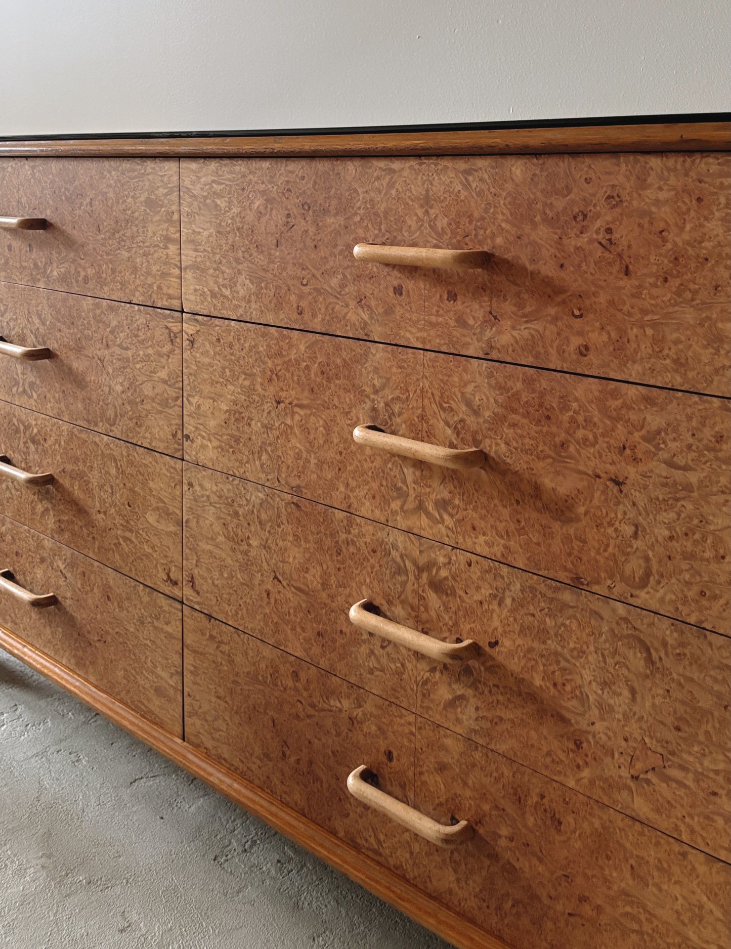 Walnut Burl 8 Drawer Sideboard