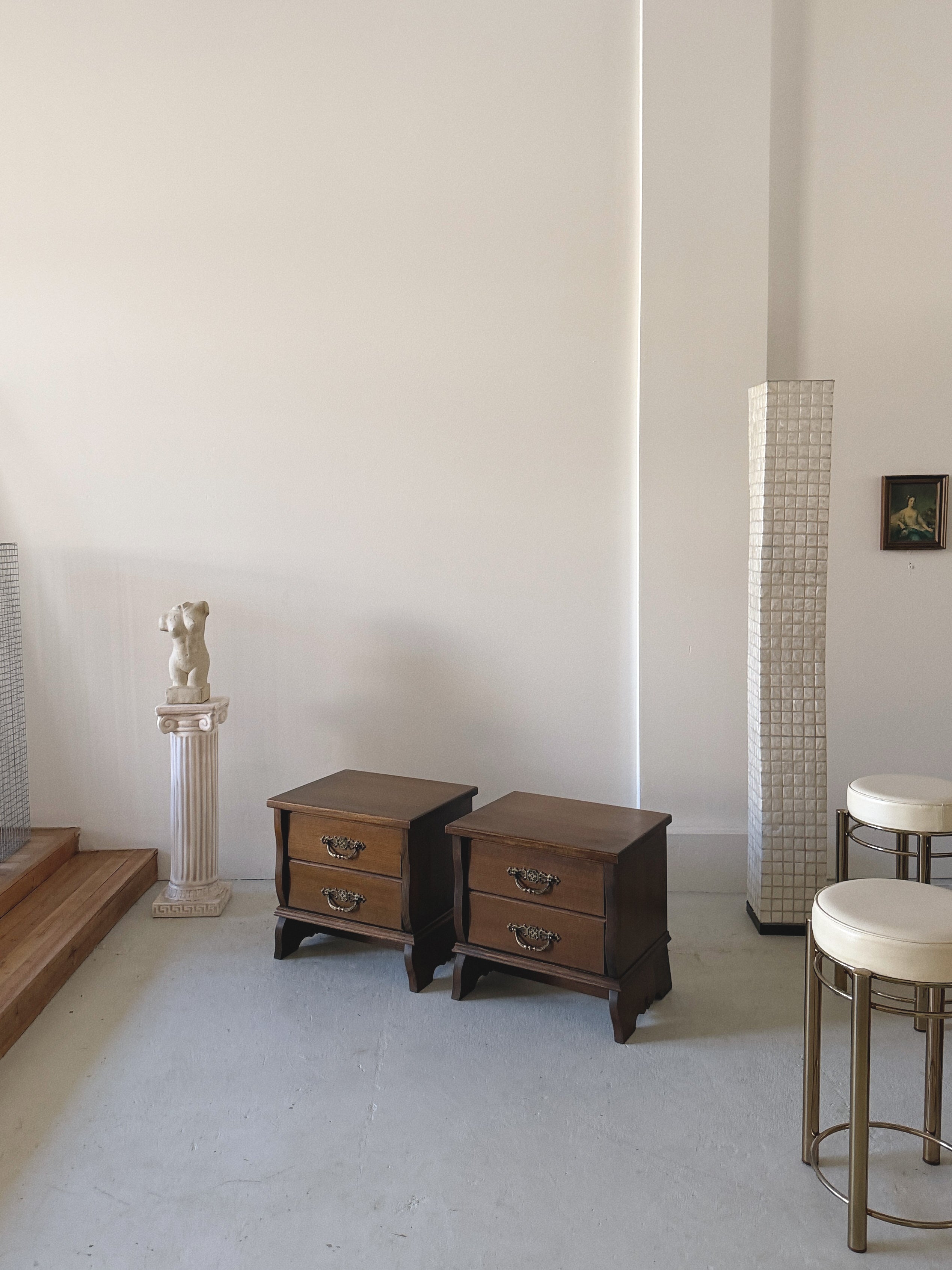 1970s Wavy Bedside Tables