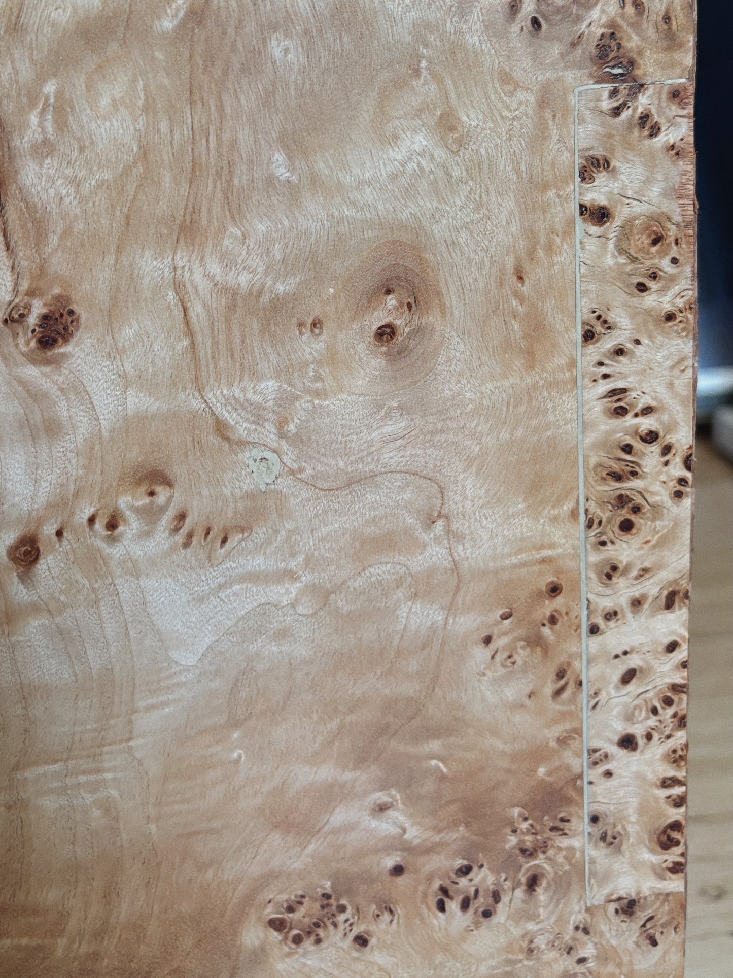 Custom Rounded Burl Bedside Tables