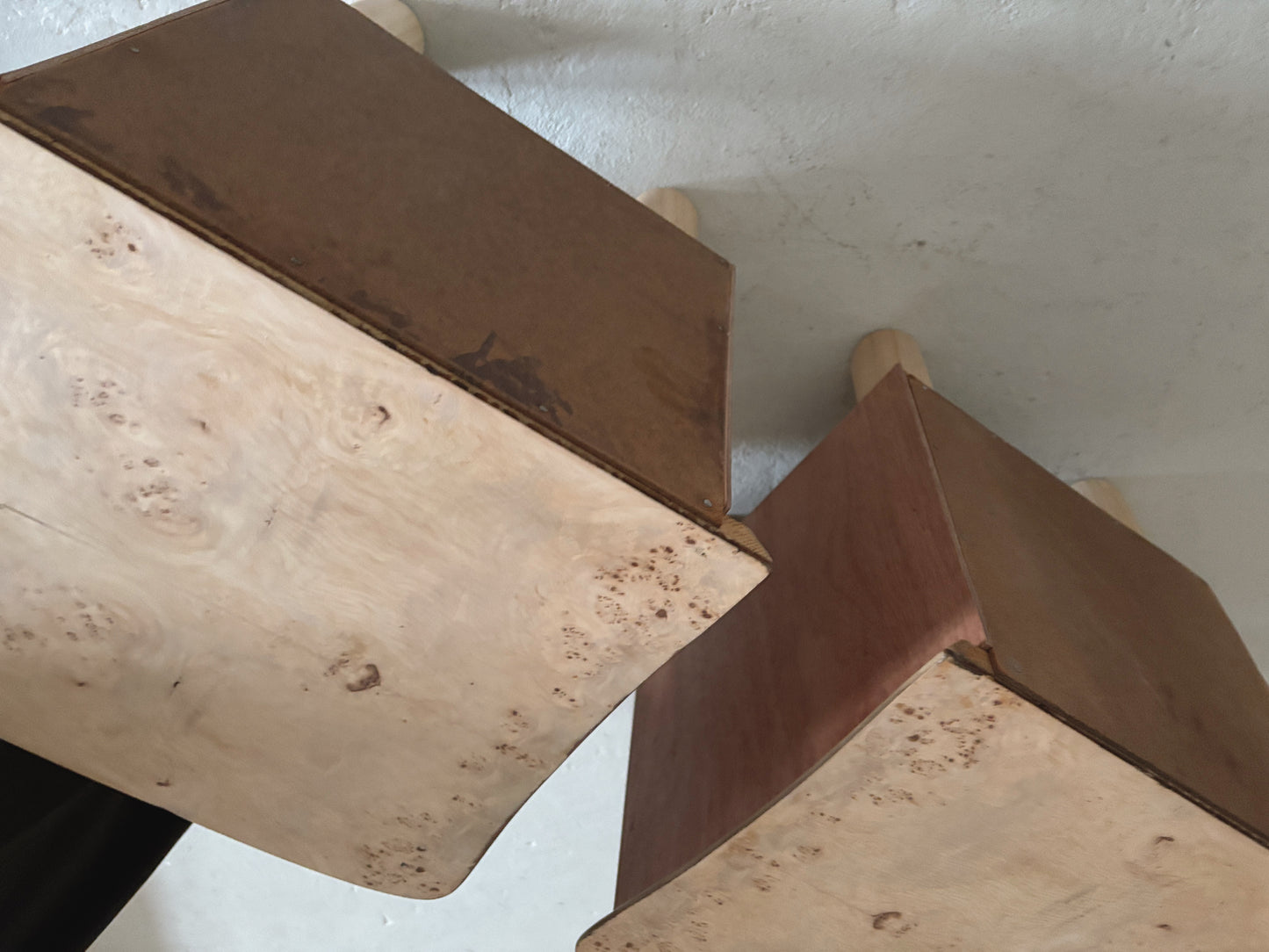 Petite Burl Bedside Tables